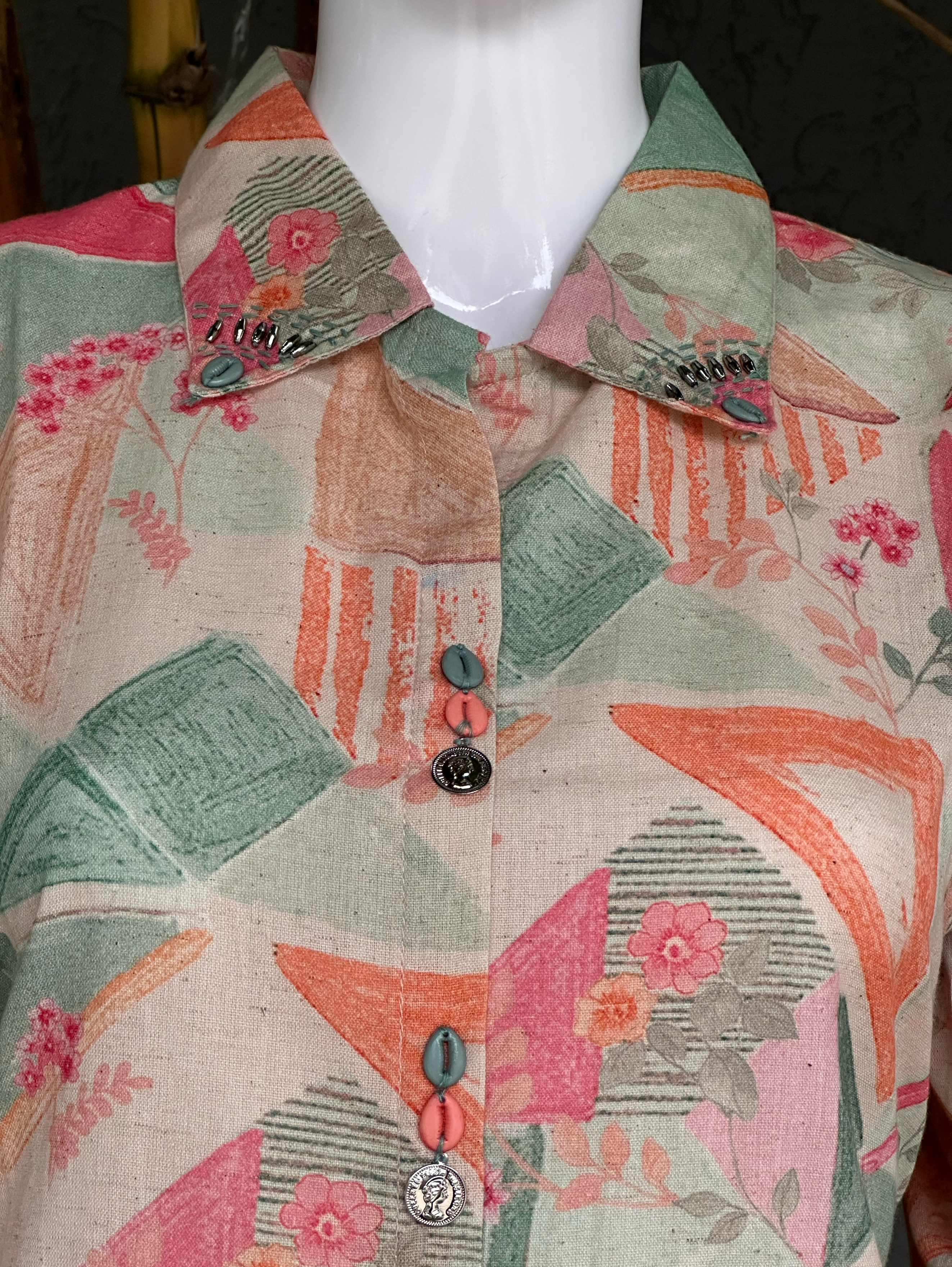 Image of Pure Cotton with Kodi work - Coord Set