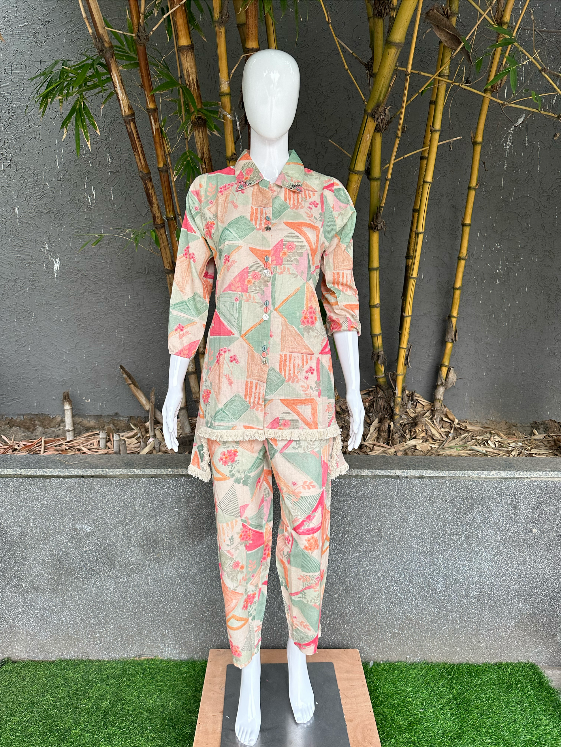 Pure Cotton with Kodi work - Coord Set