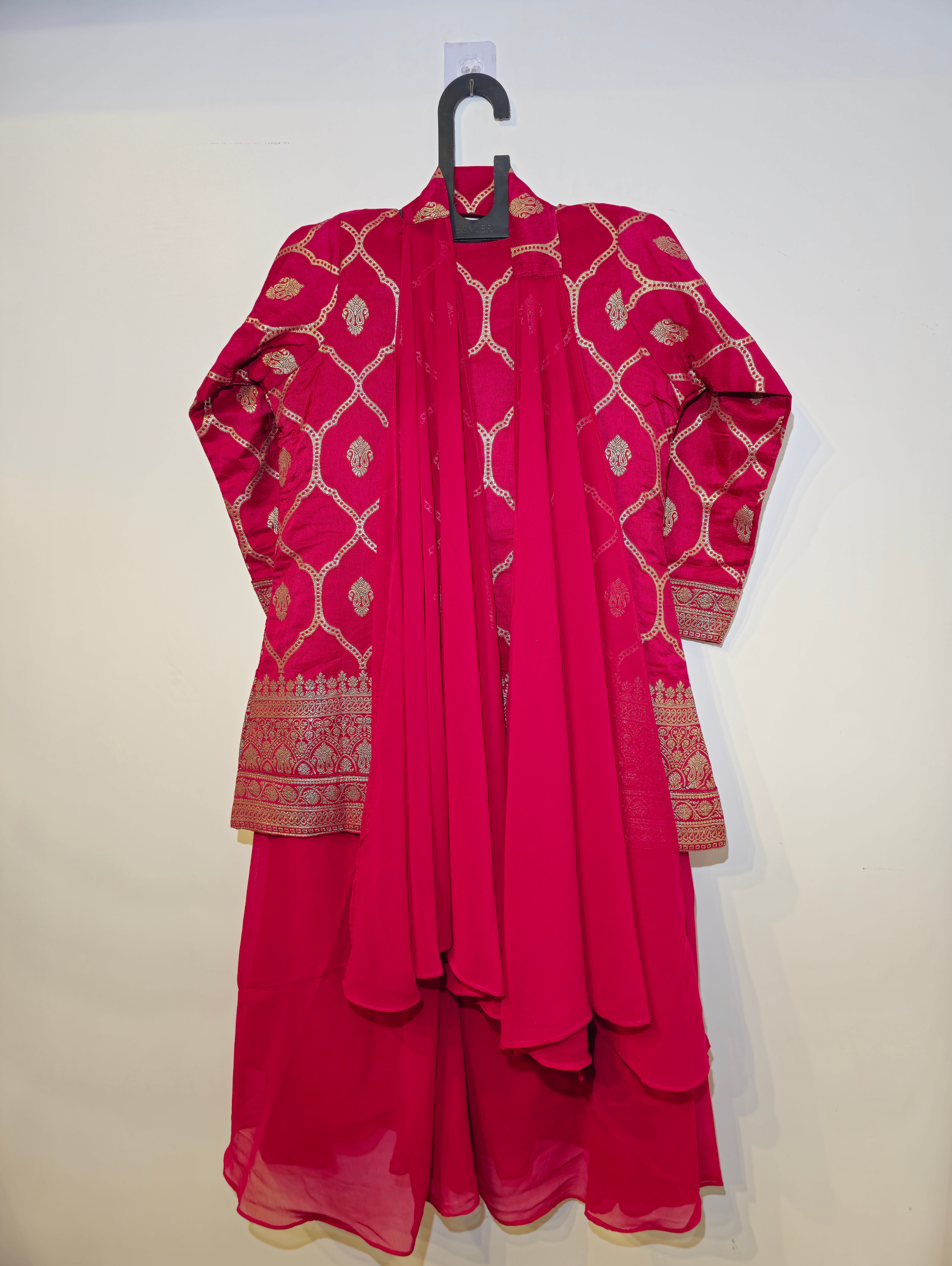 Image of Georgette Silk Traditional 3 Piece