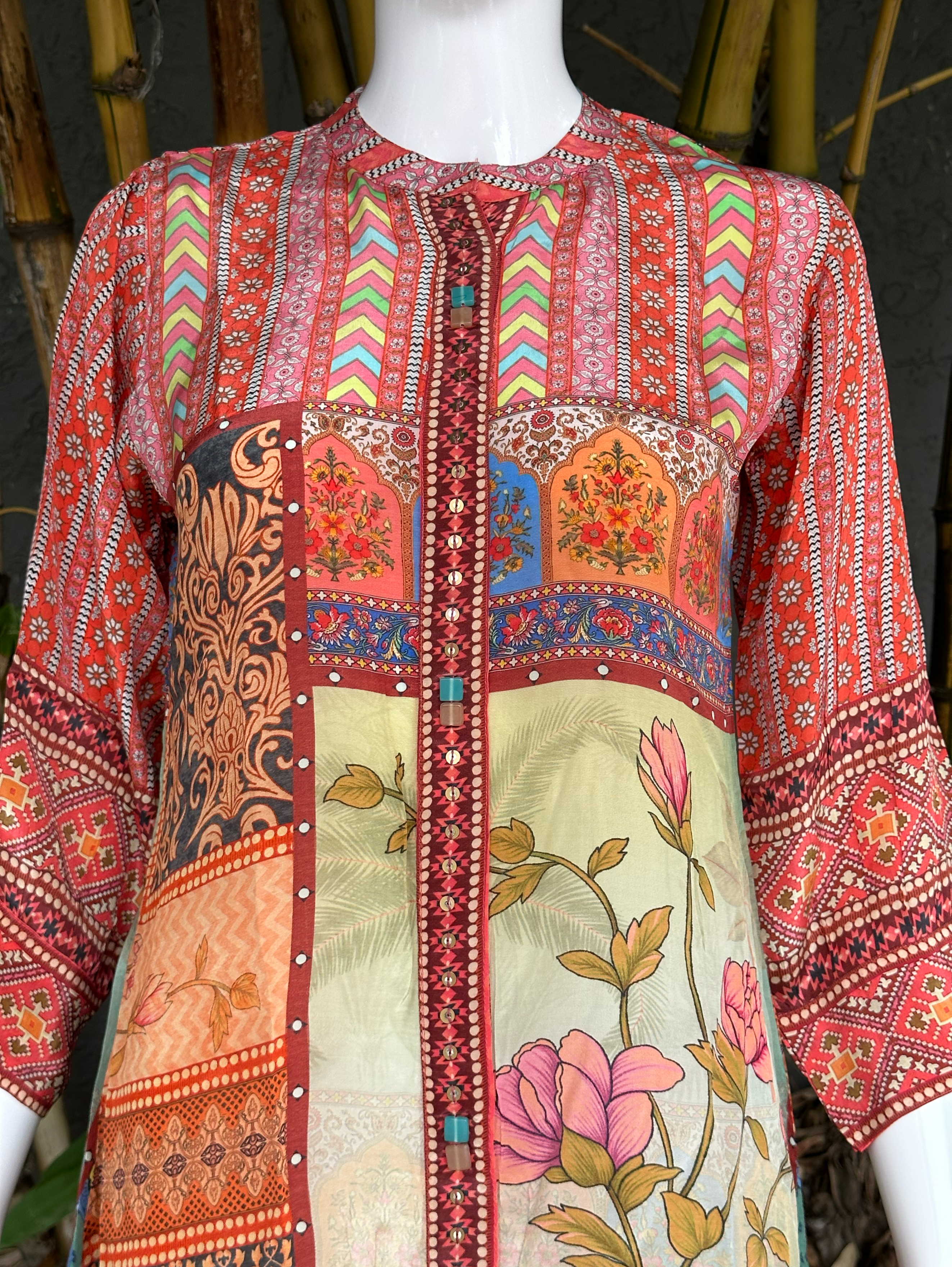 Muslin Print Tunics with Accessories work