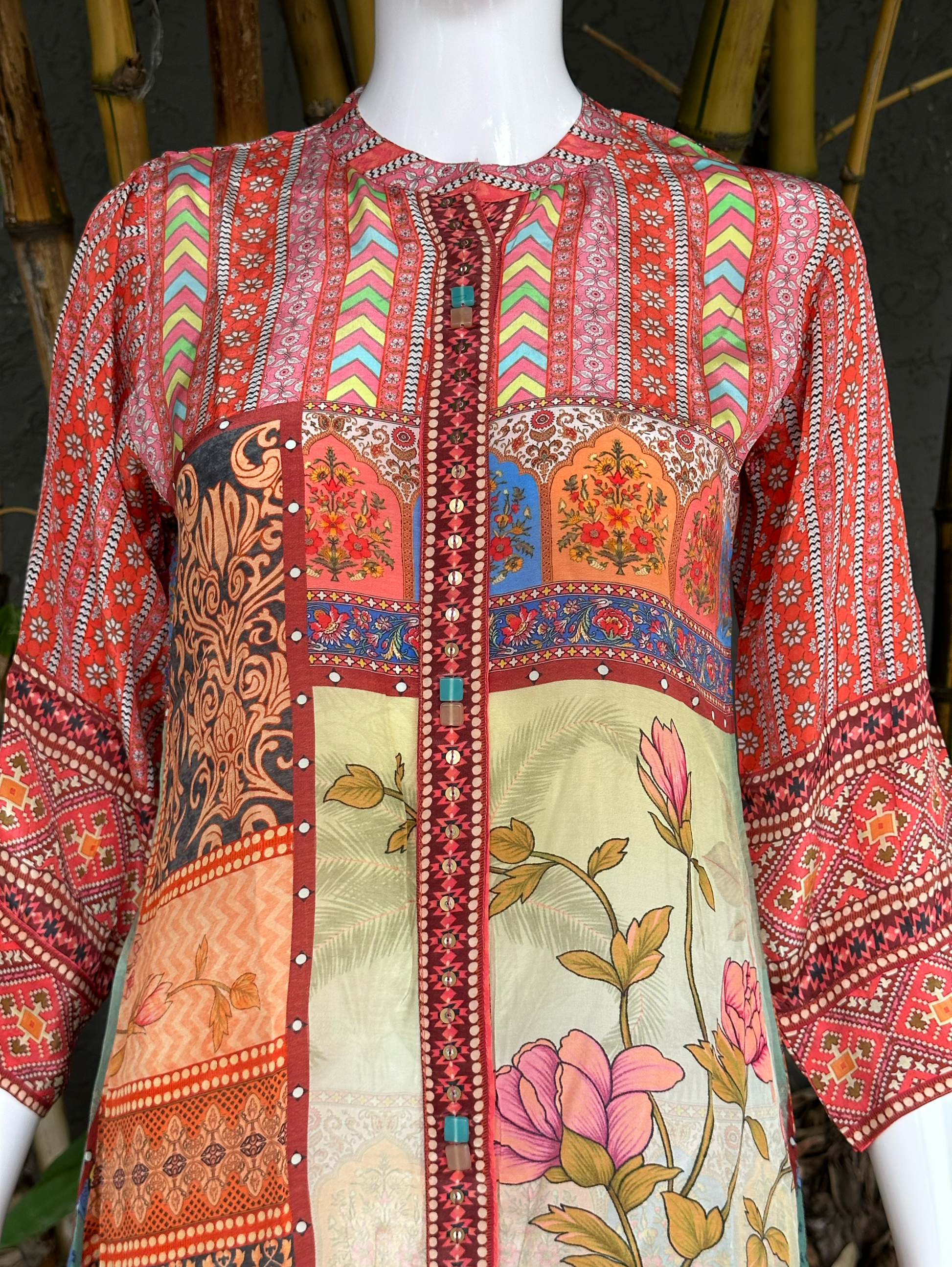 Muslin Print Tunics with Accessories work