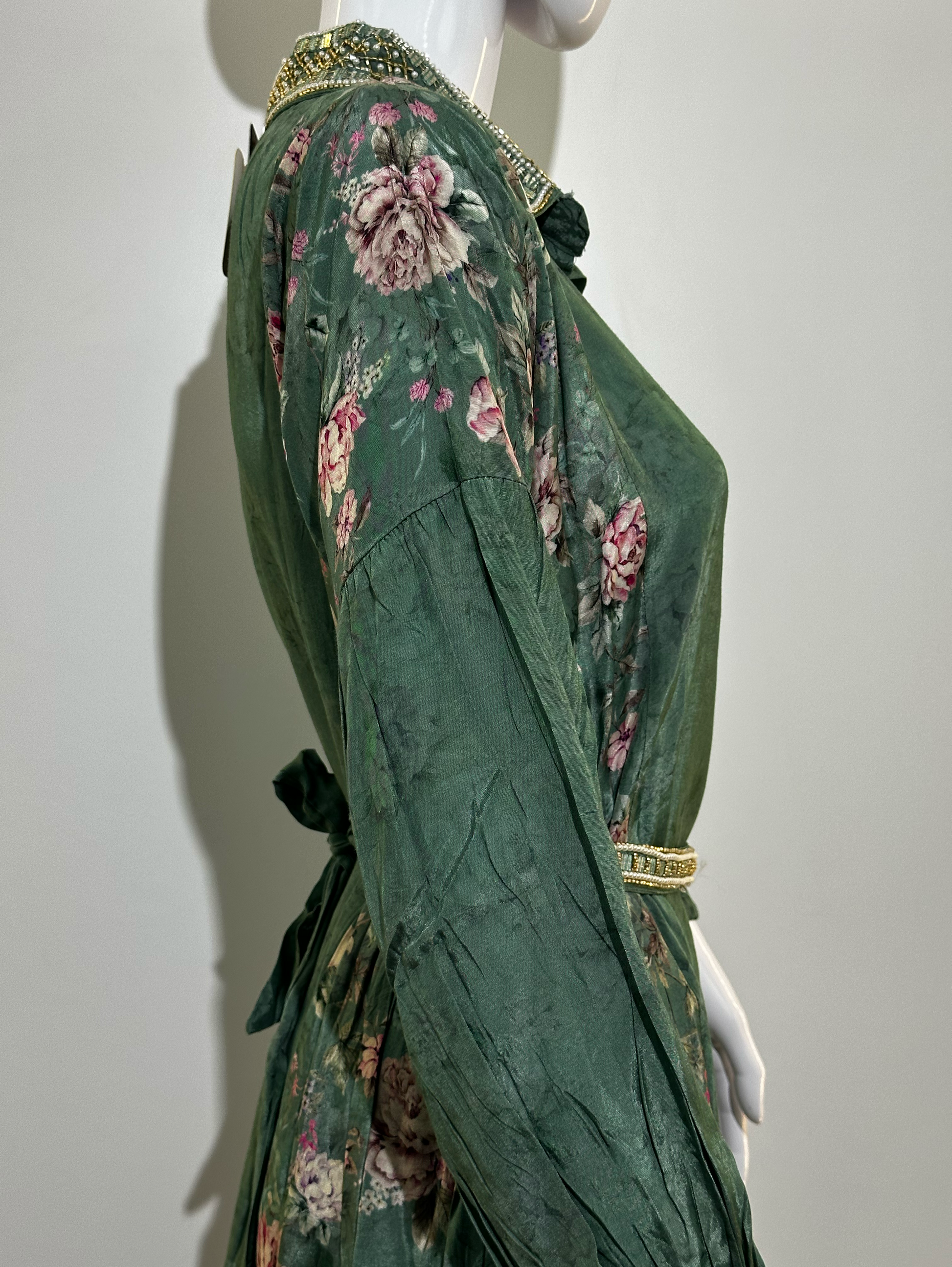 Muslin Coord Set With Premium Moti Work