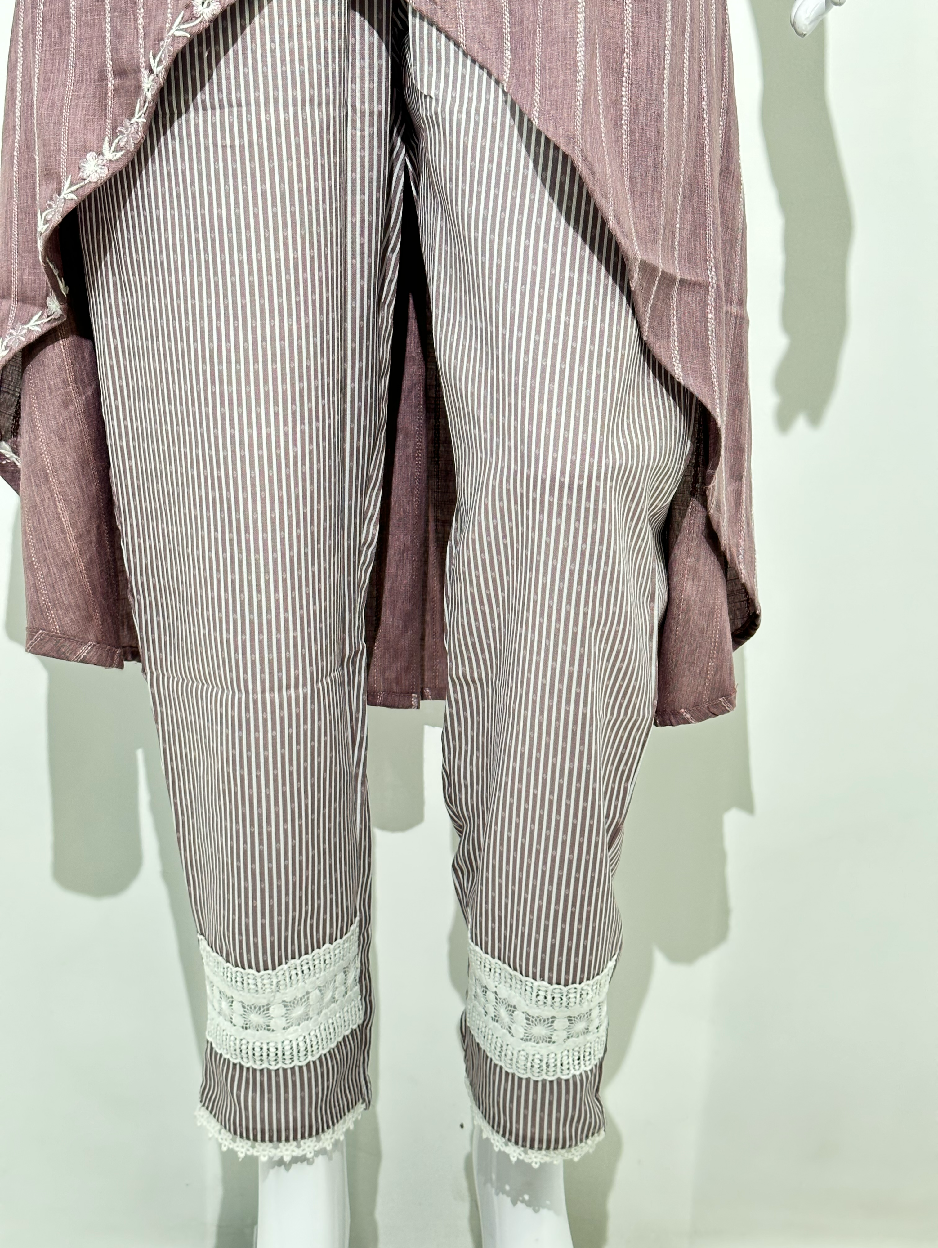 Image of Rayon V Neck Embroidery with Different cuts Coords