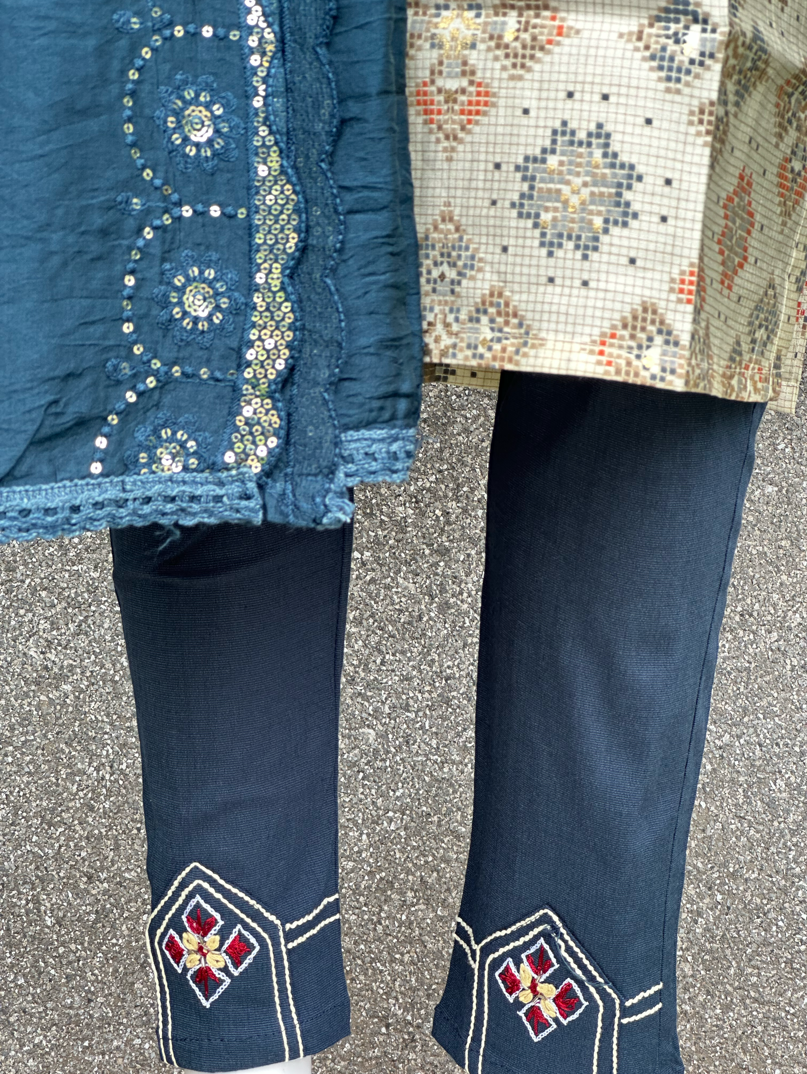 Modal Print Embroidery work - 3 Piece