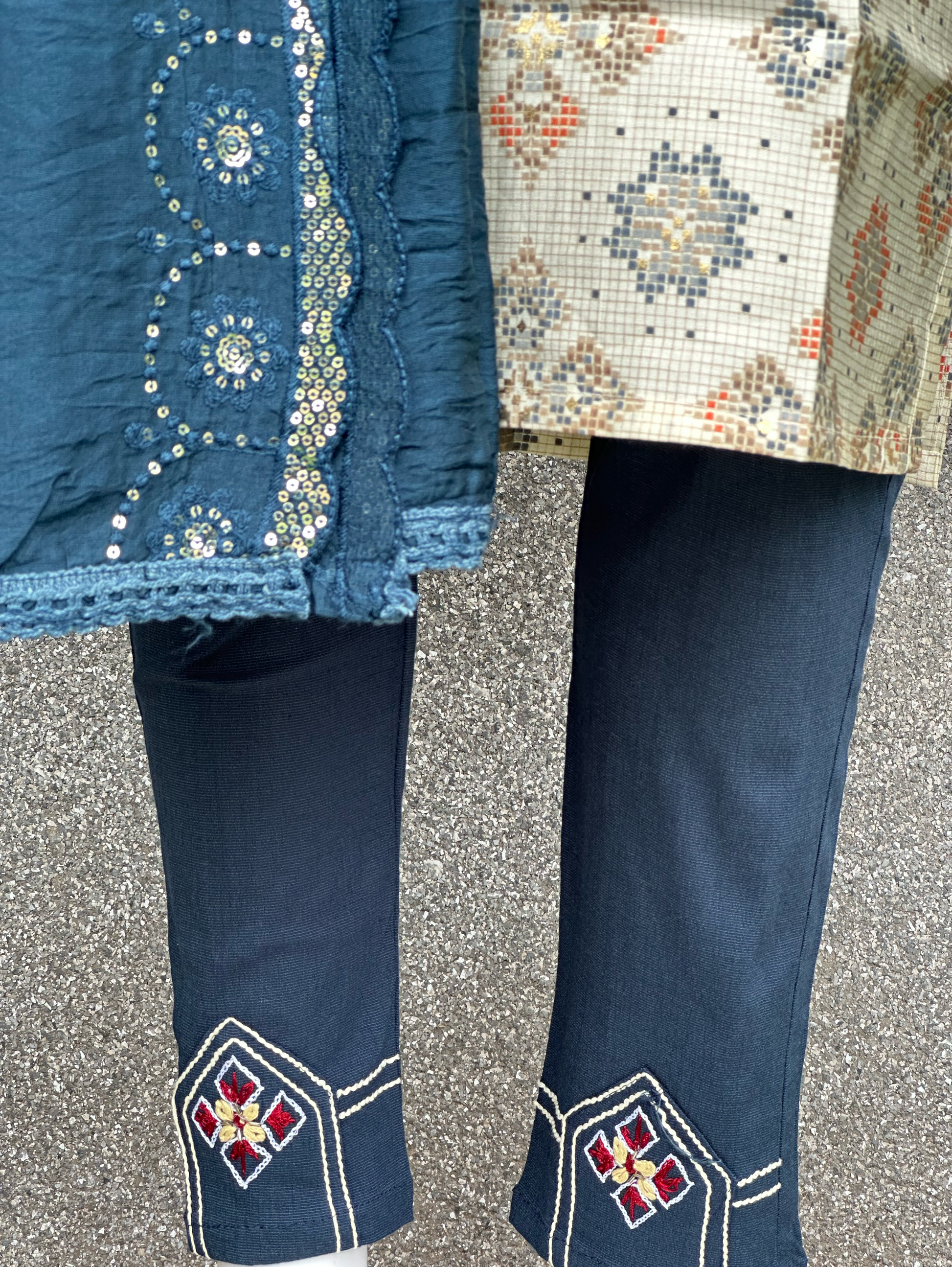 Modal Print Embroidery work - 3 Piece