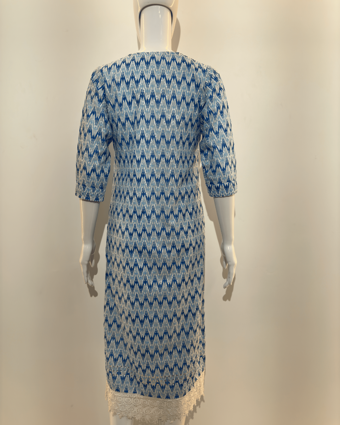 Lucknowi work Cotton Straight Kurti