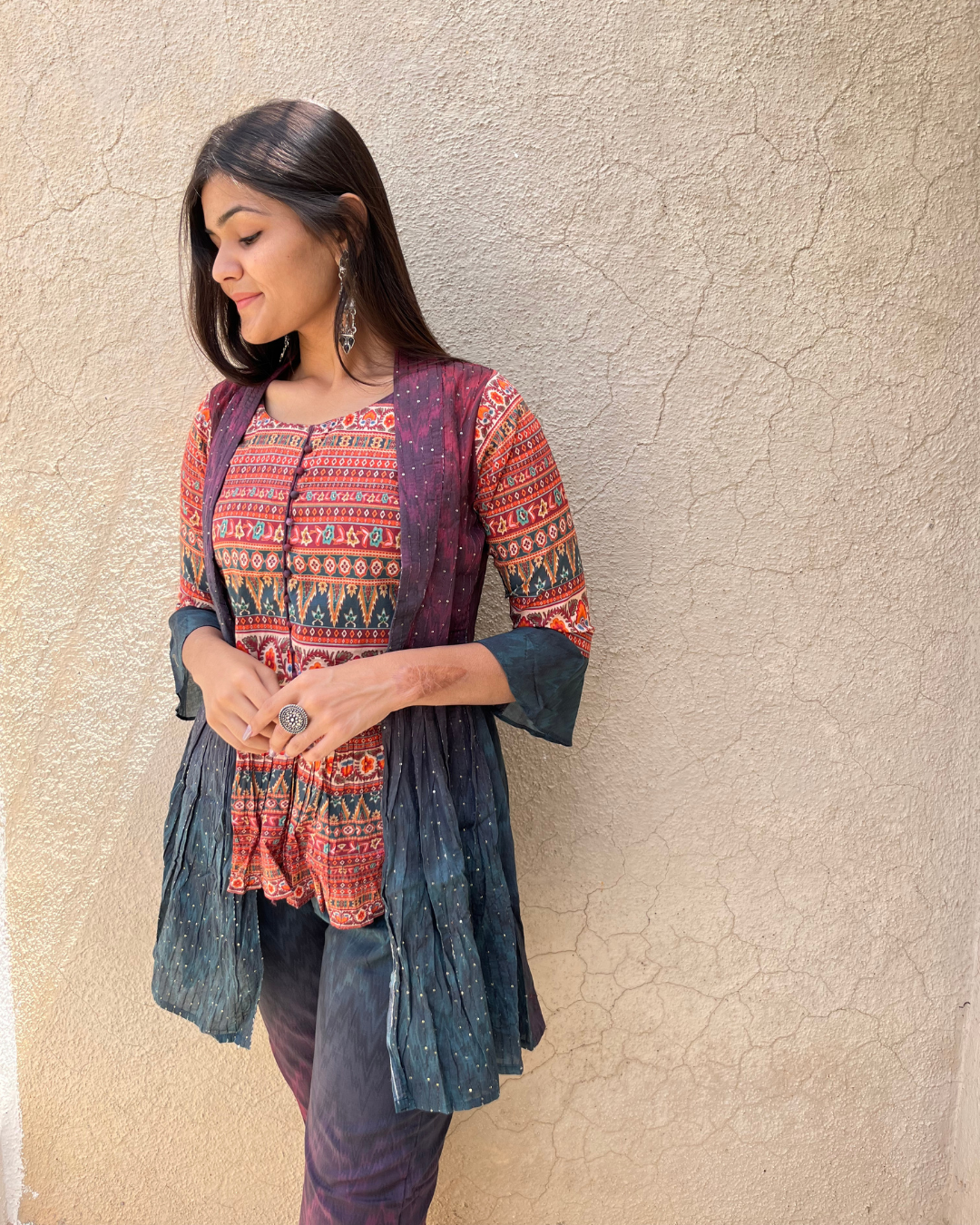 Multi Color Cotton Coord -Set - 2 Piece