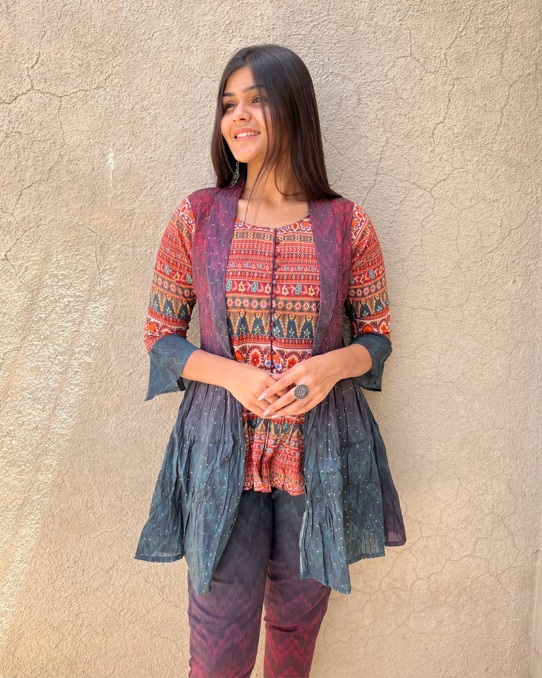 Multi Color Cotton Coord -Set - 2 Piece