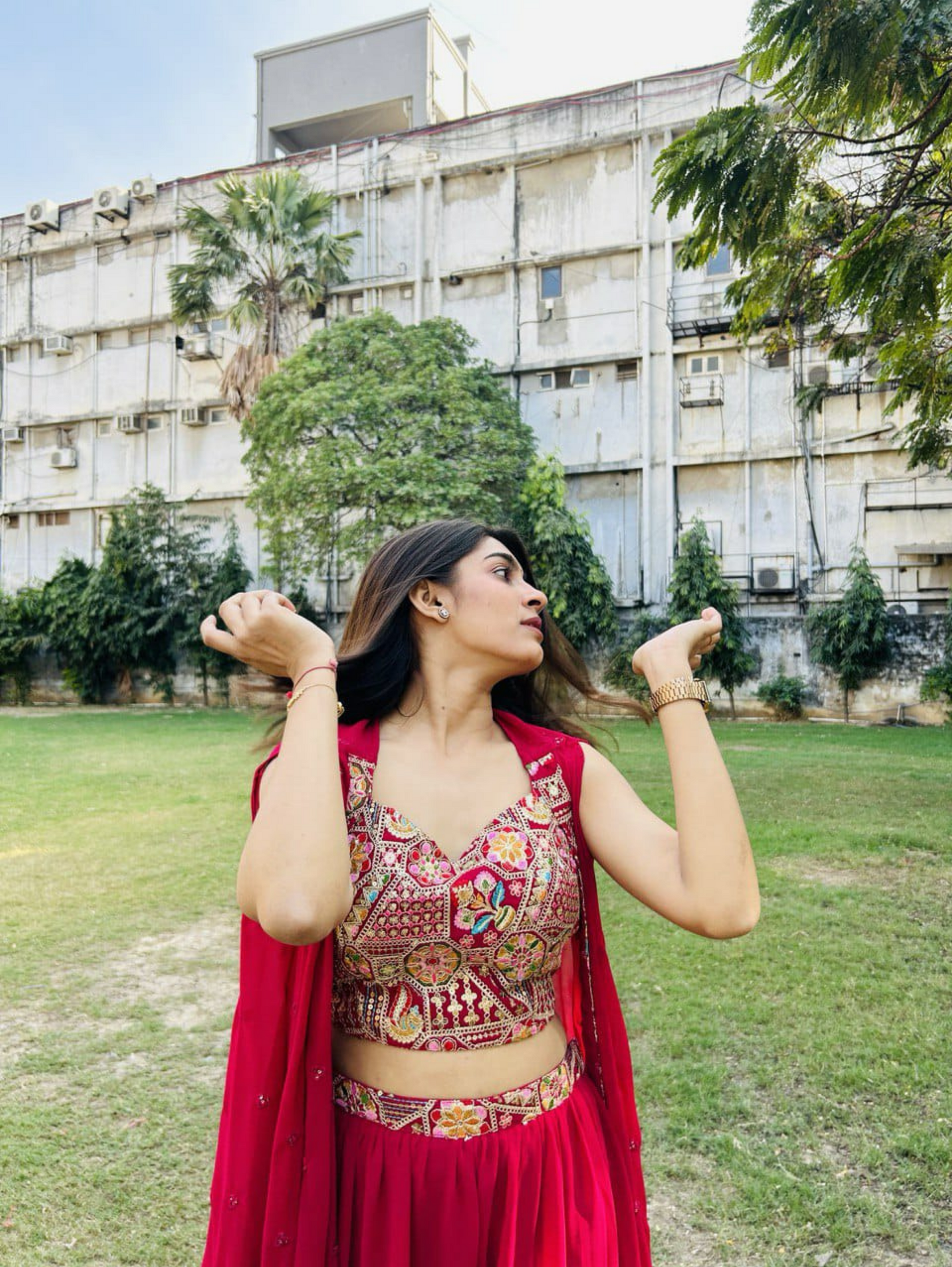 Georgette Traditional 3 Piece