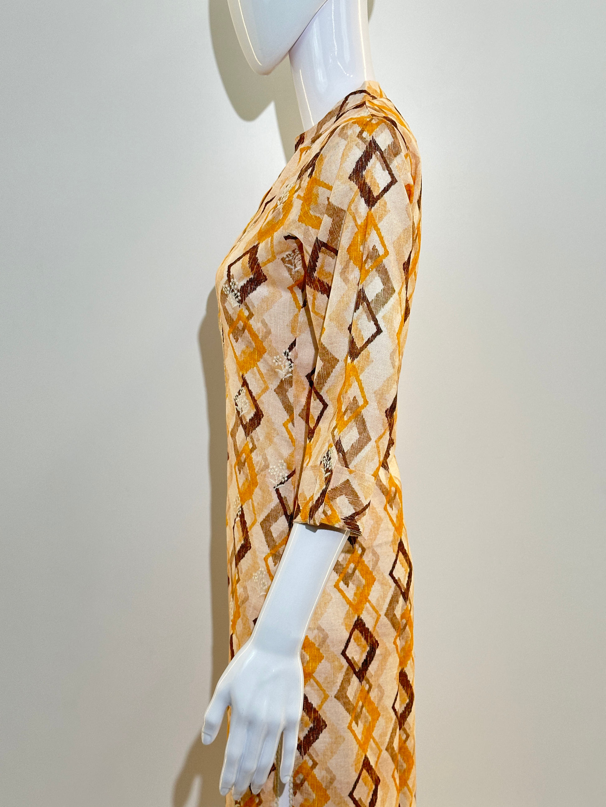 Cotton Straight Kurti with Embroidary Sequence work