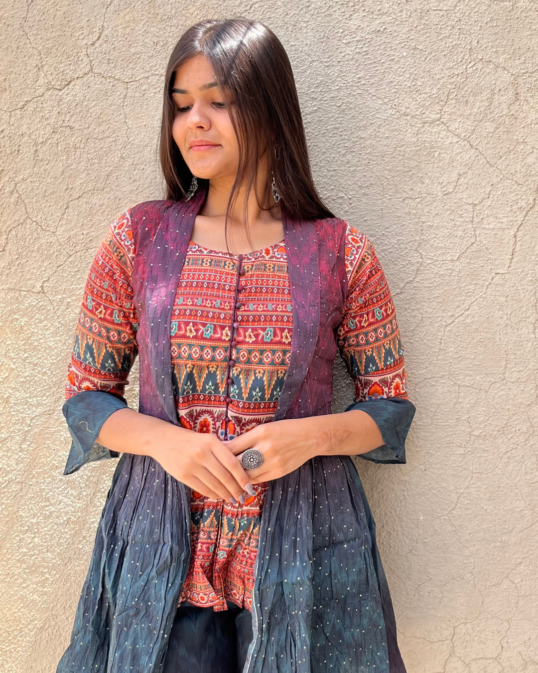 Multi Color Cotton Coord -Set - 2 Piece