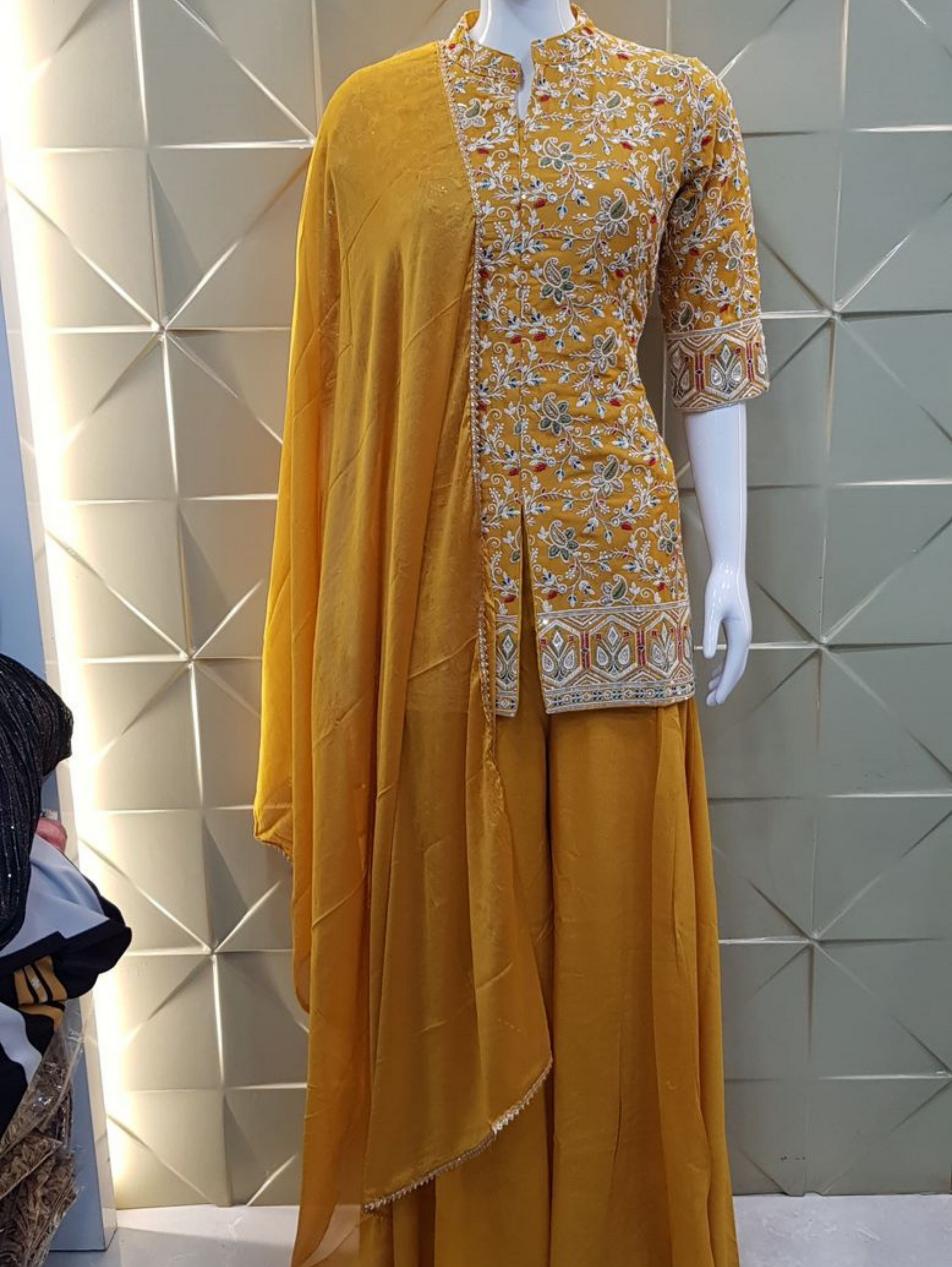 Designer Georgette Set with work - 2 Piece