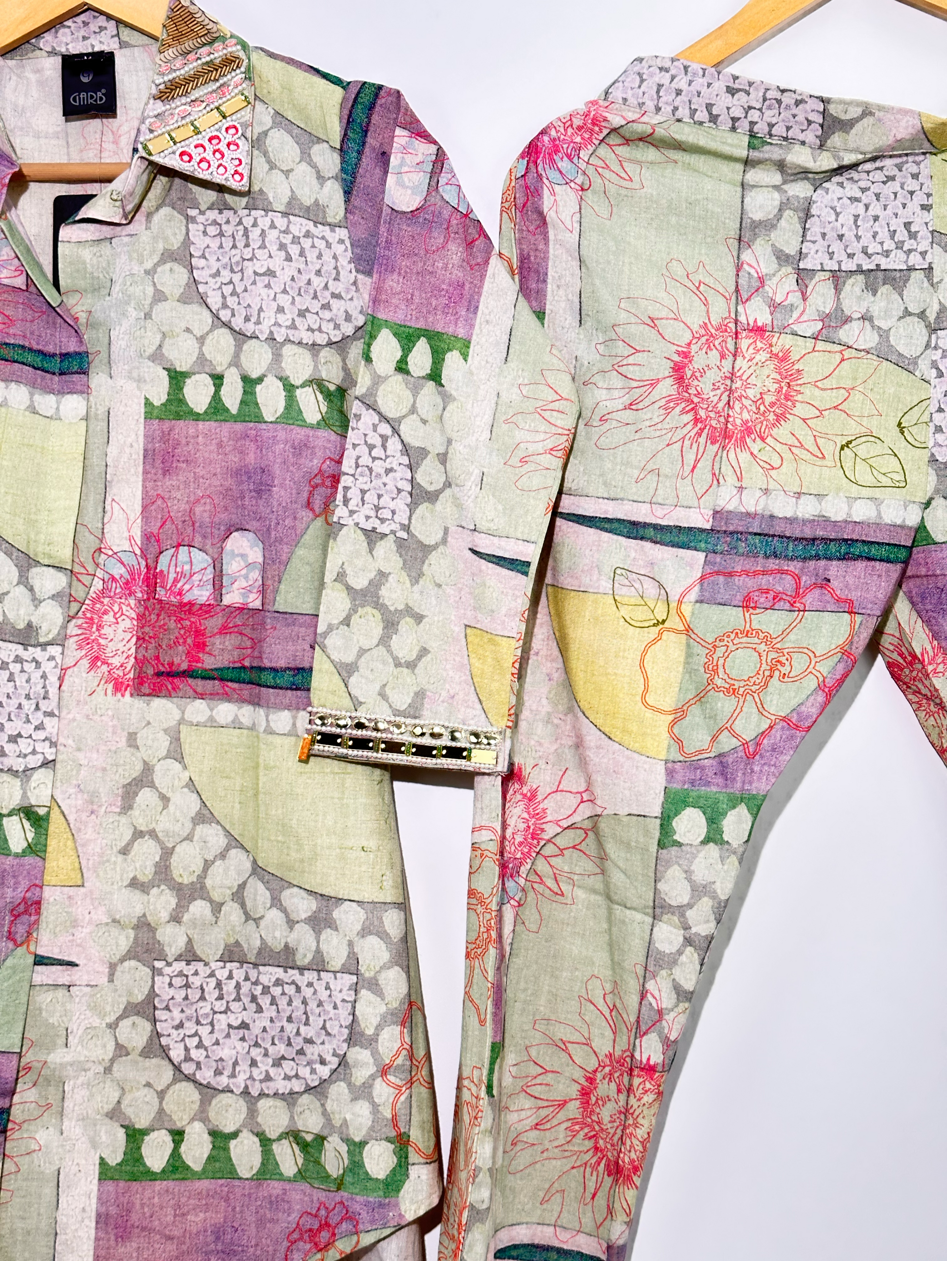 Linen Cotton with Complete Embroidery Coords