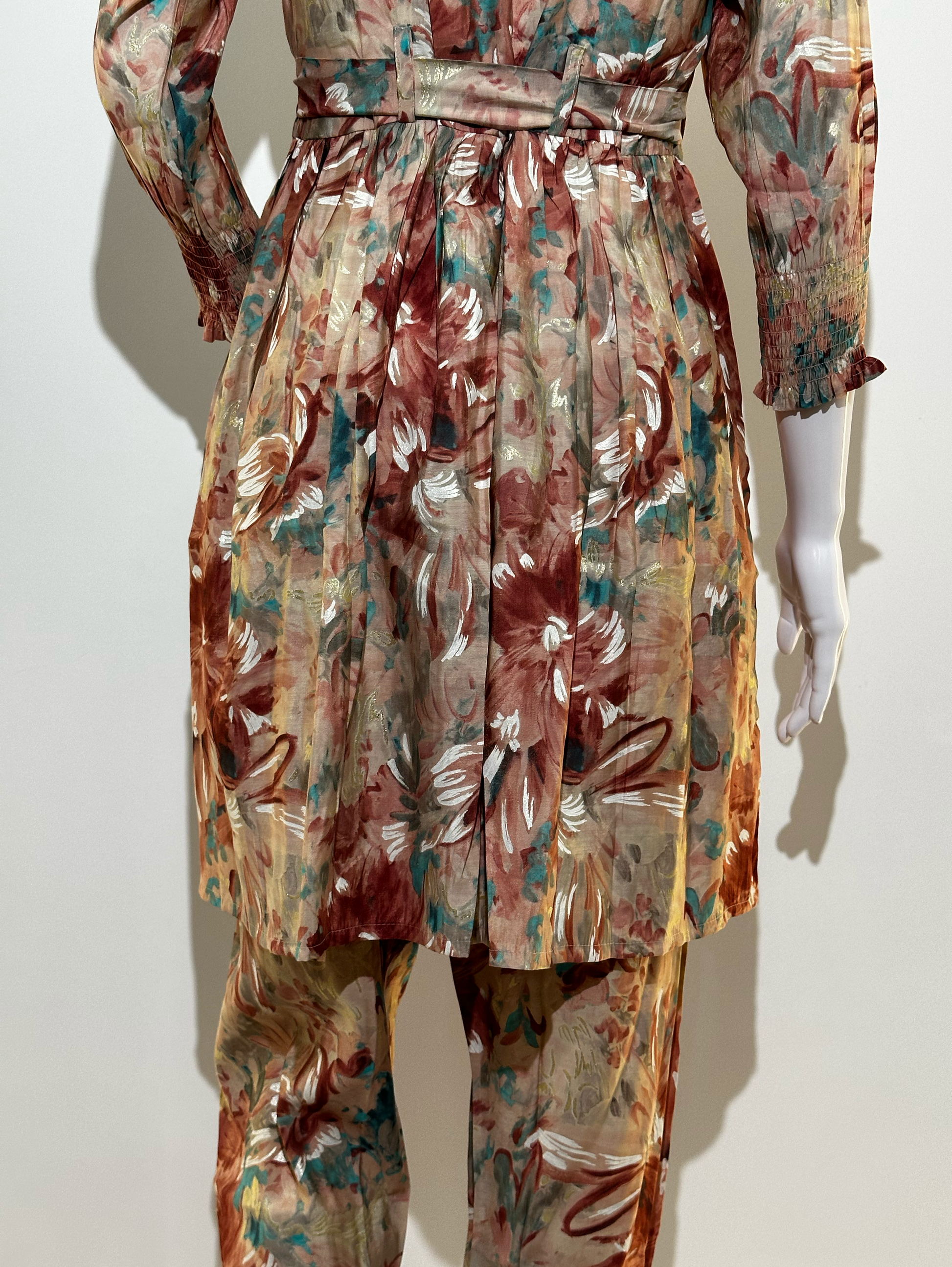 Muslin Brown Tone Coord Set  - 2 Piece