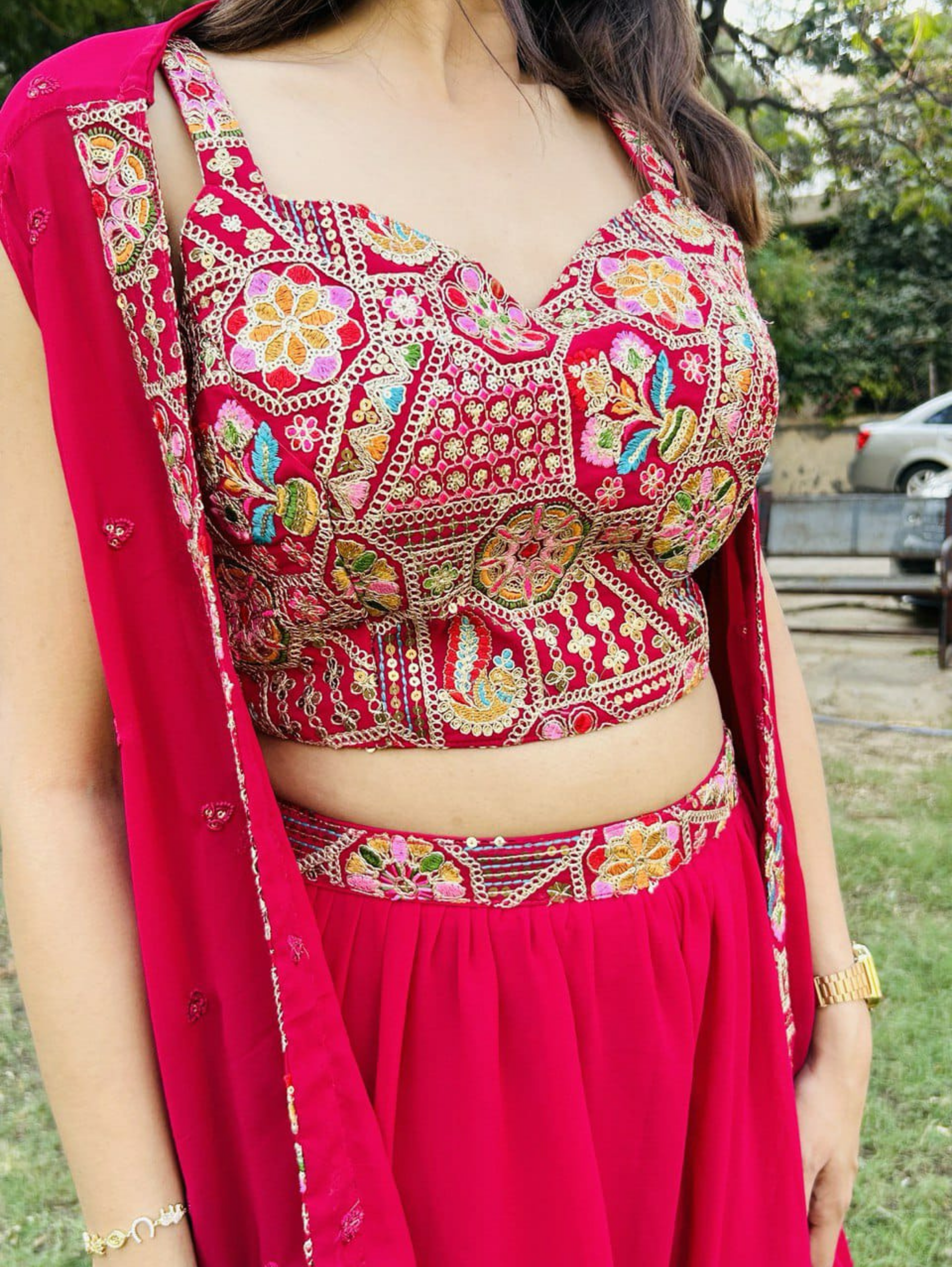 Image of Georgette Traditional 3 Piece