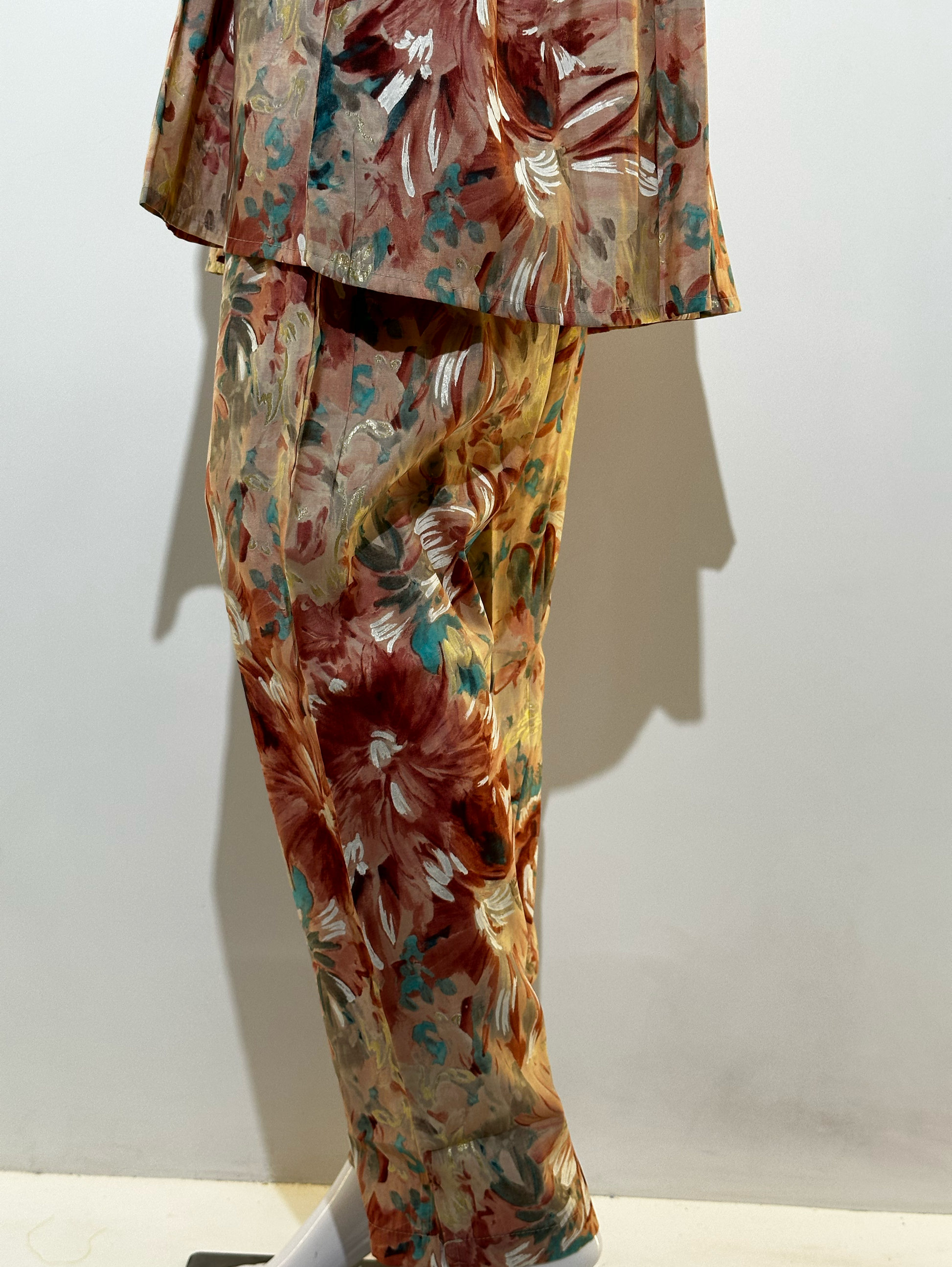 Muslin Brown Tone Coord Set  - 2 Piece