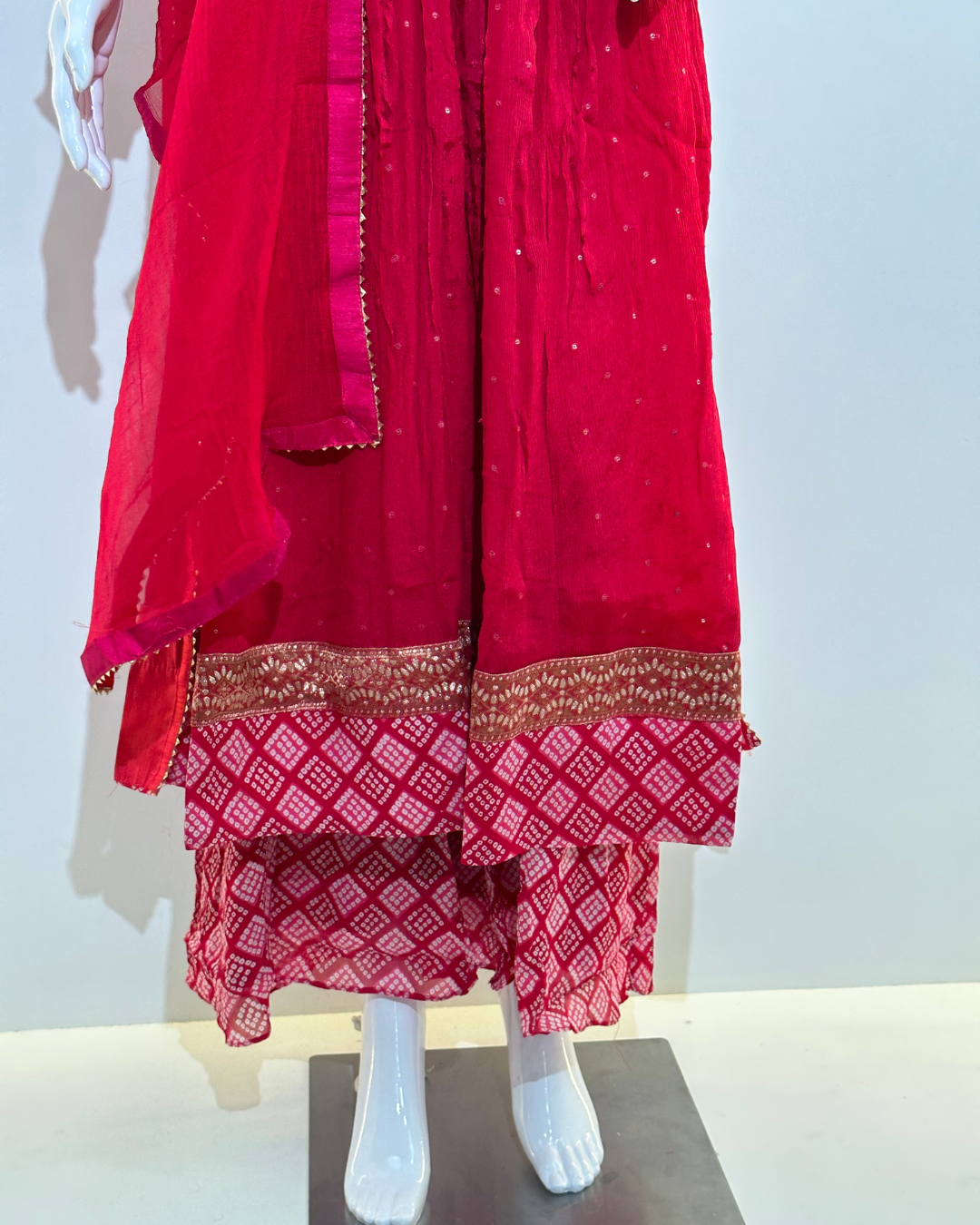 Image of Copy of Copy of Mull Cotton Sharara Set - 3 piece