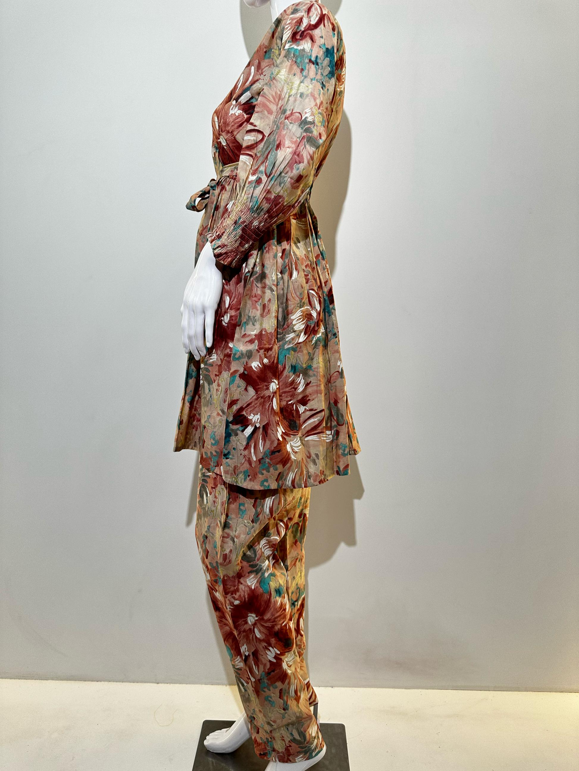 Muslin Brown Tone Coord Set  - 2 Piece
