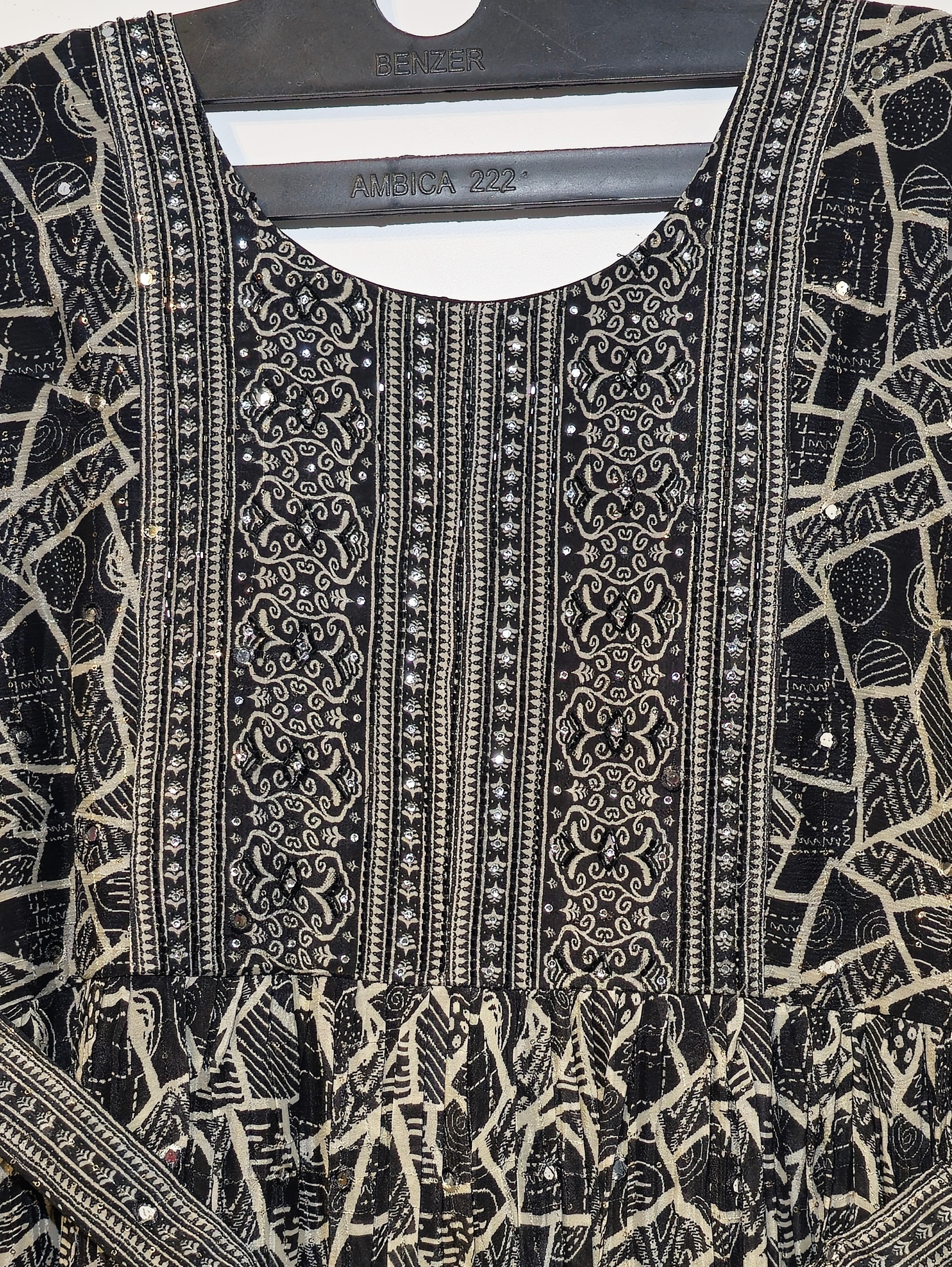 Image of Designer Crepe Gown