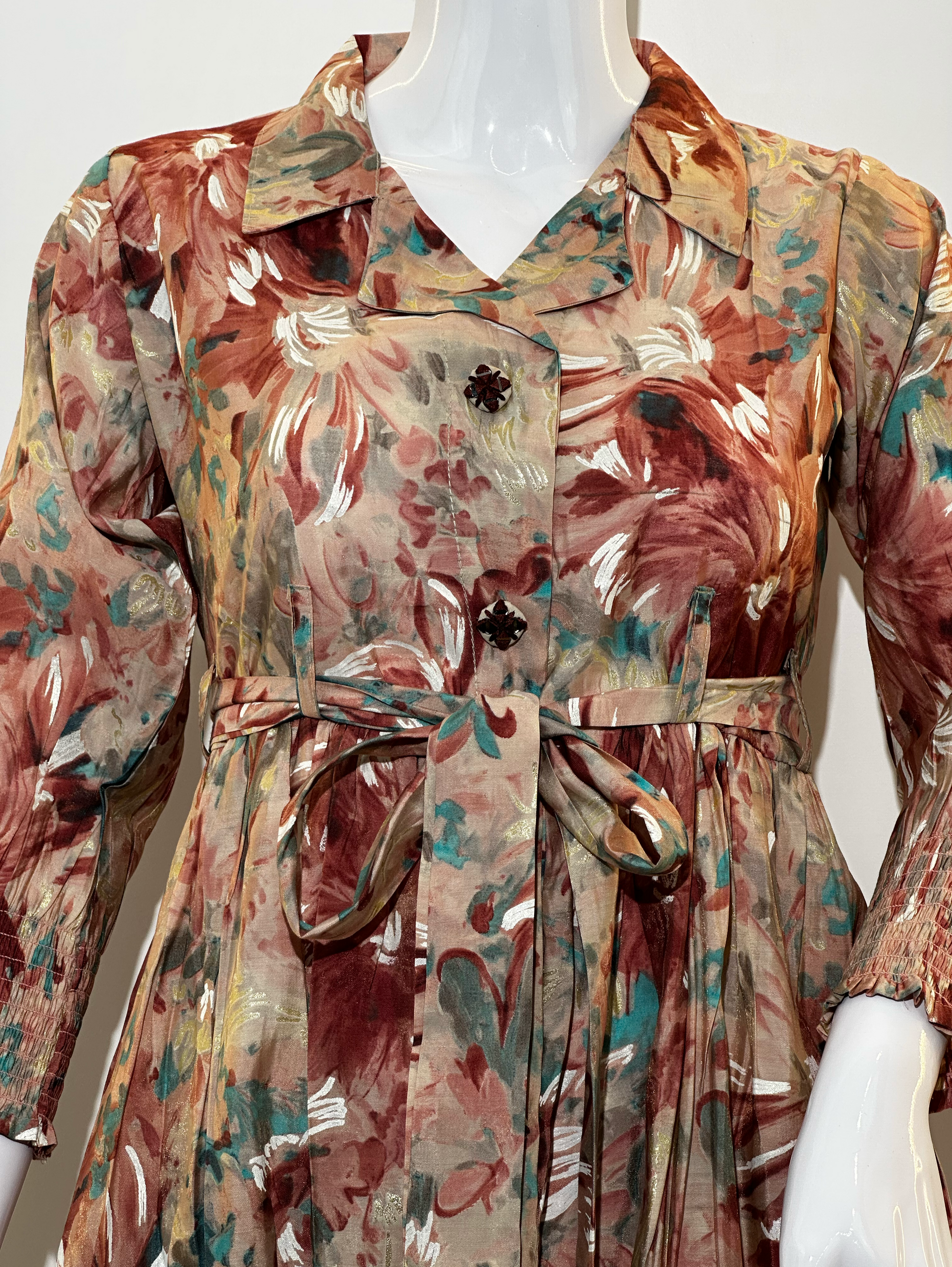 Muslin Brown Tone Coord Set  - 2 Piece