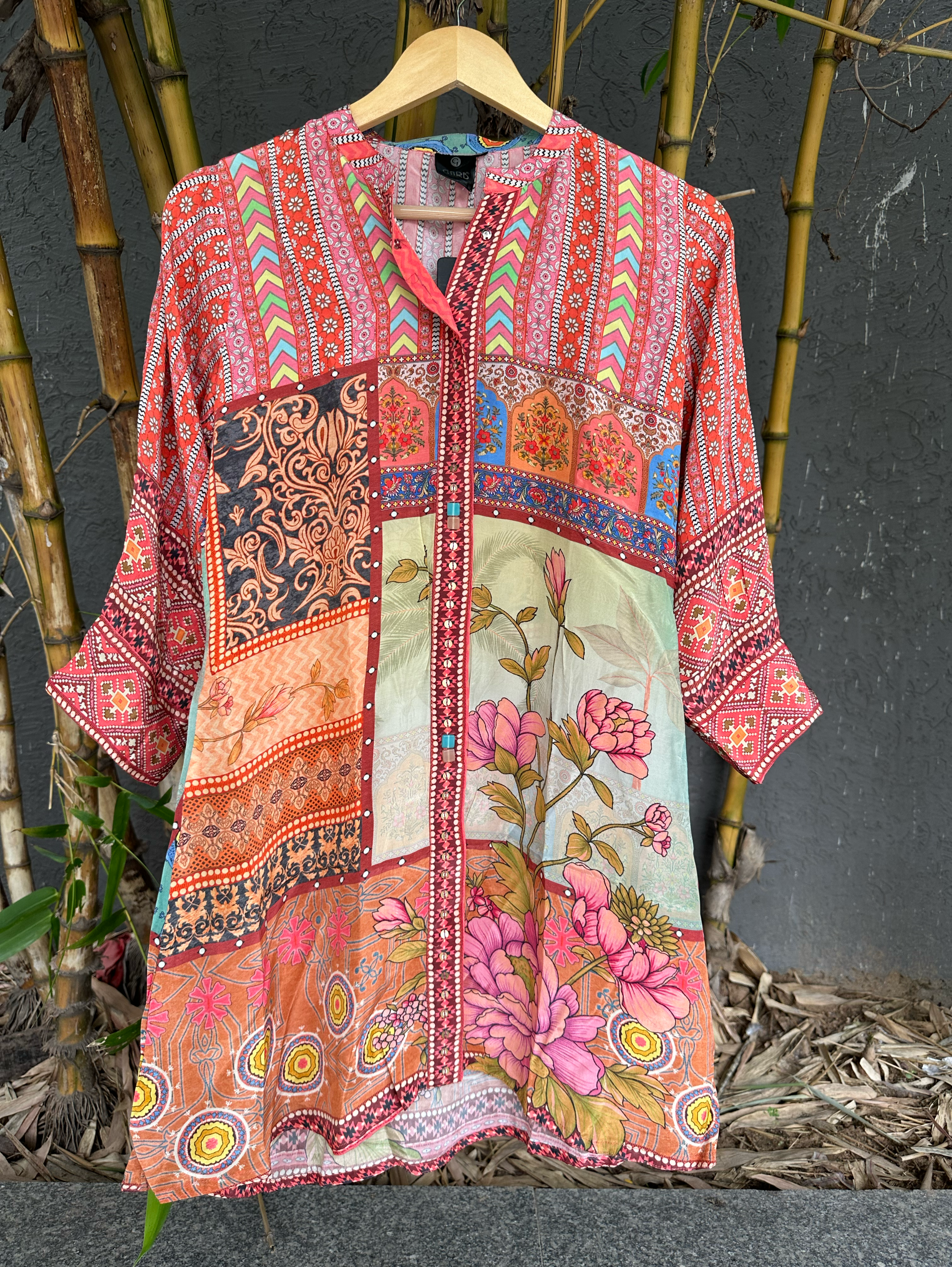 Image of Muslin Print Tunics with Accessories work