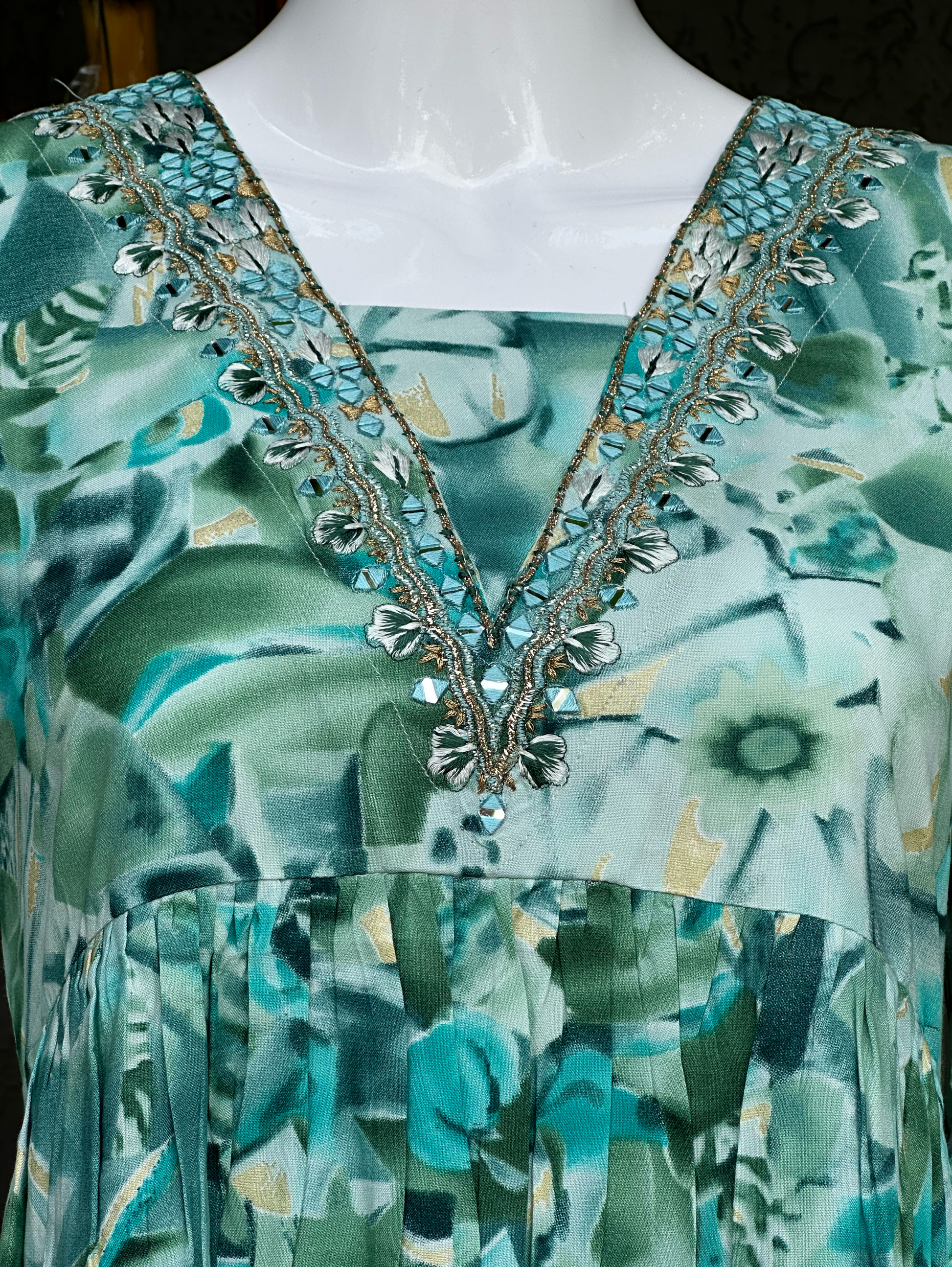 Rayon V Neck Bell Bottom Style Coords