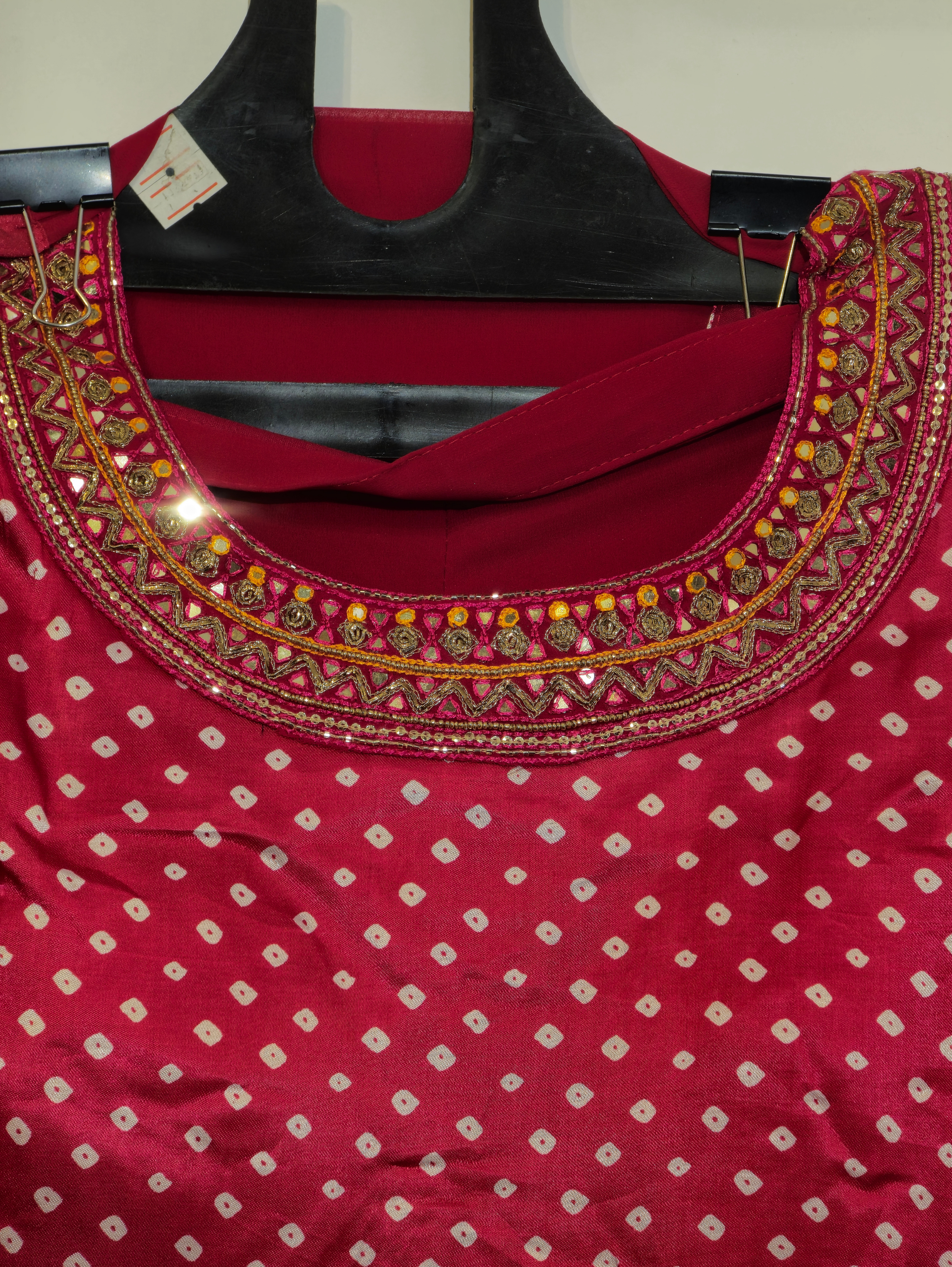 Image of Designer Bandhni Traditional 3 Piece
