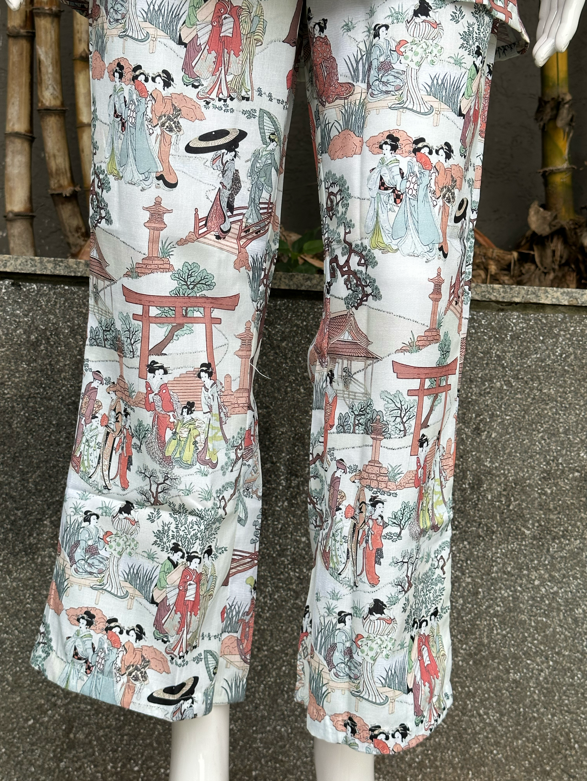 Cotton Print Coords with Collar Sequence