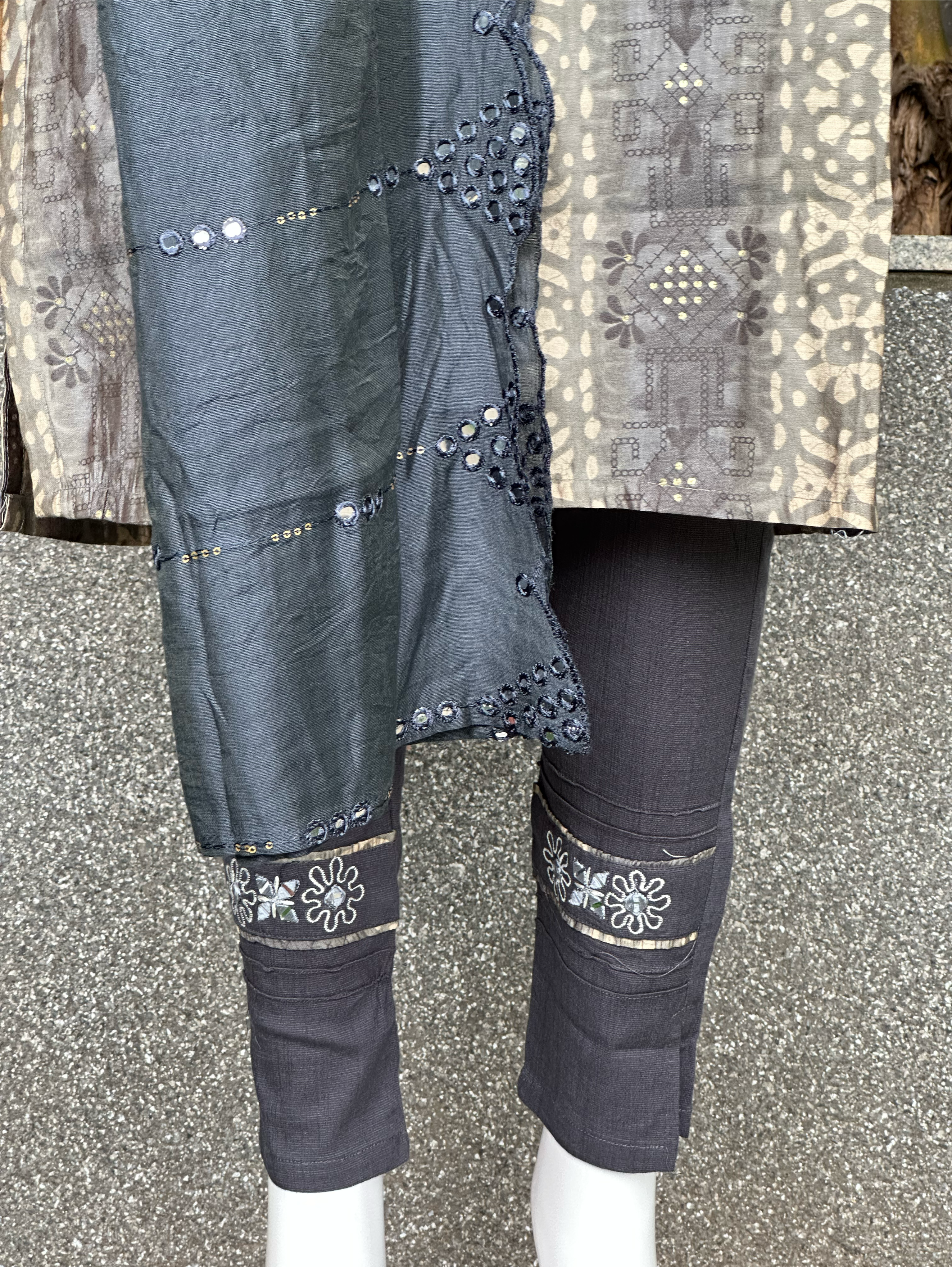 Image of Modal Print Embroidery work - 3 Piece