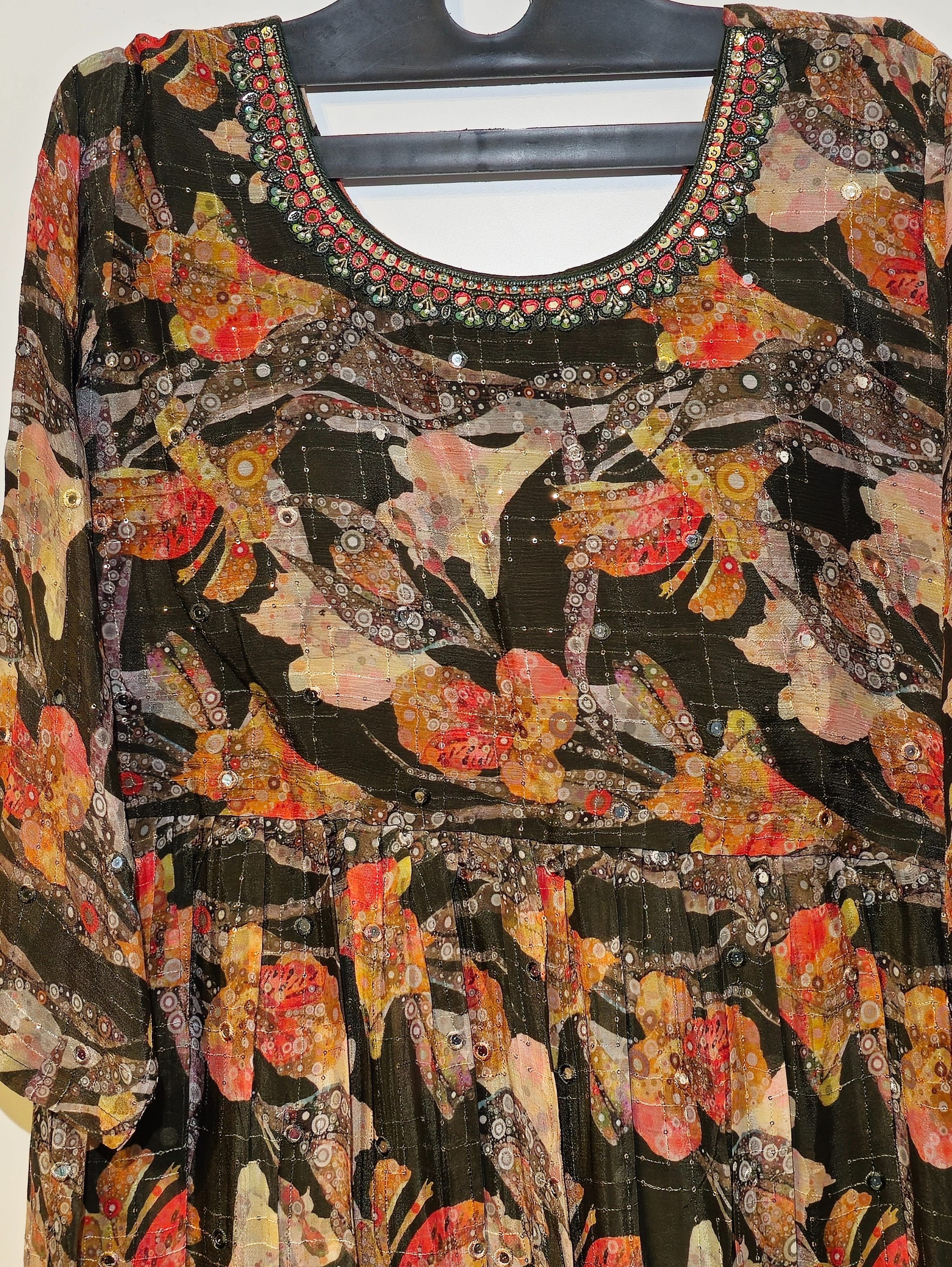 Image of Designer Crepe Gown