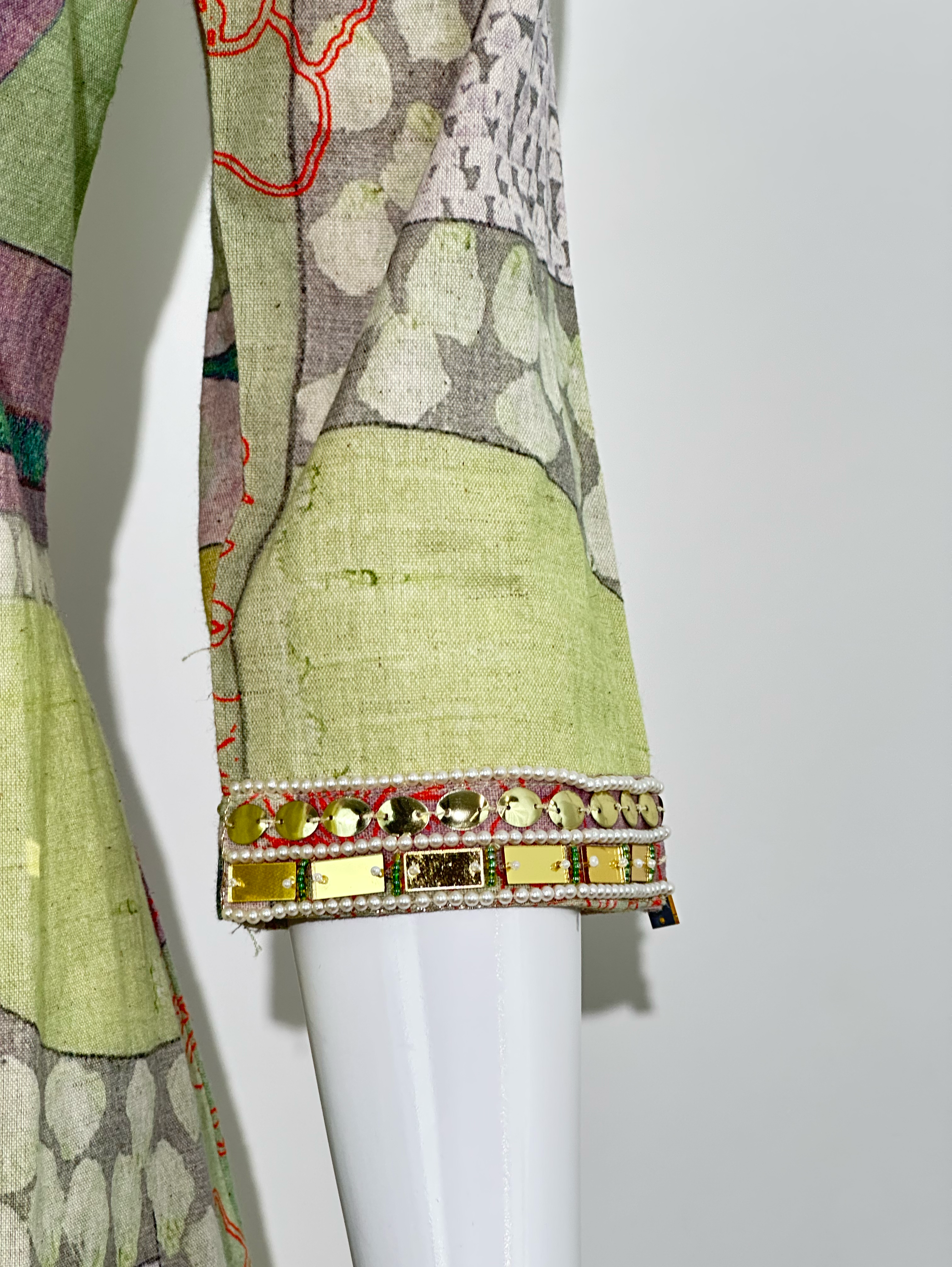 Image of Linen Cotton with Complete Embroidery Coords