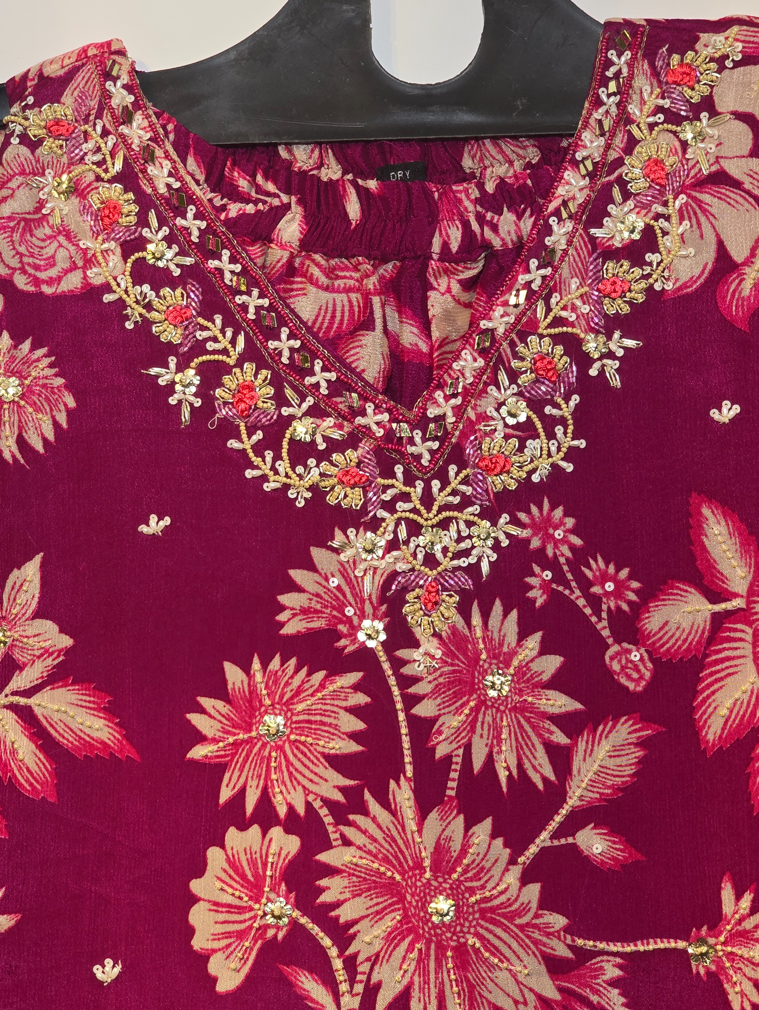 Image of Designer Georgette Set with work - 3 Piece