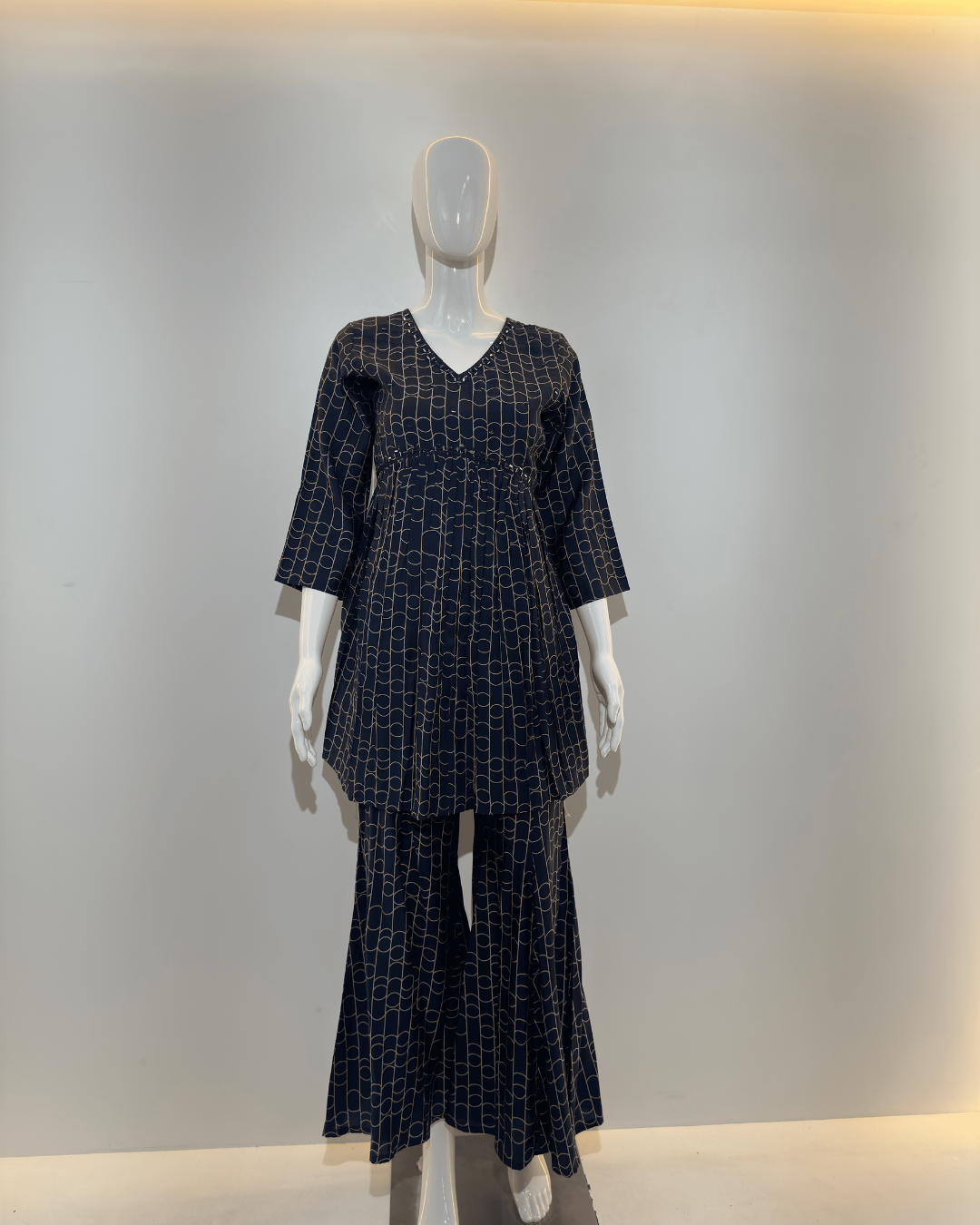 Image of Blue Alia Cut Coords - 2 Piece