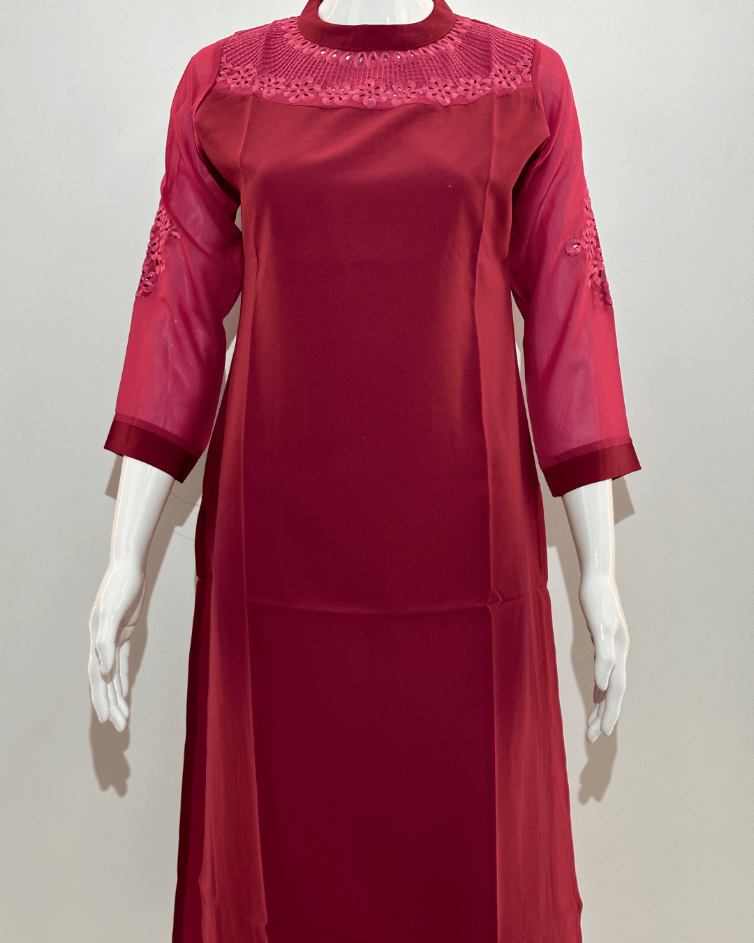 Image of Unique Georgette Straight Kurti