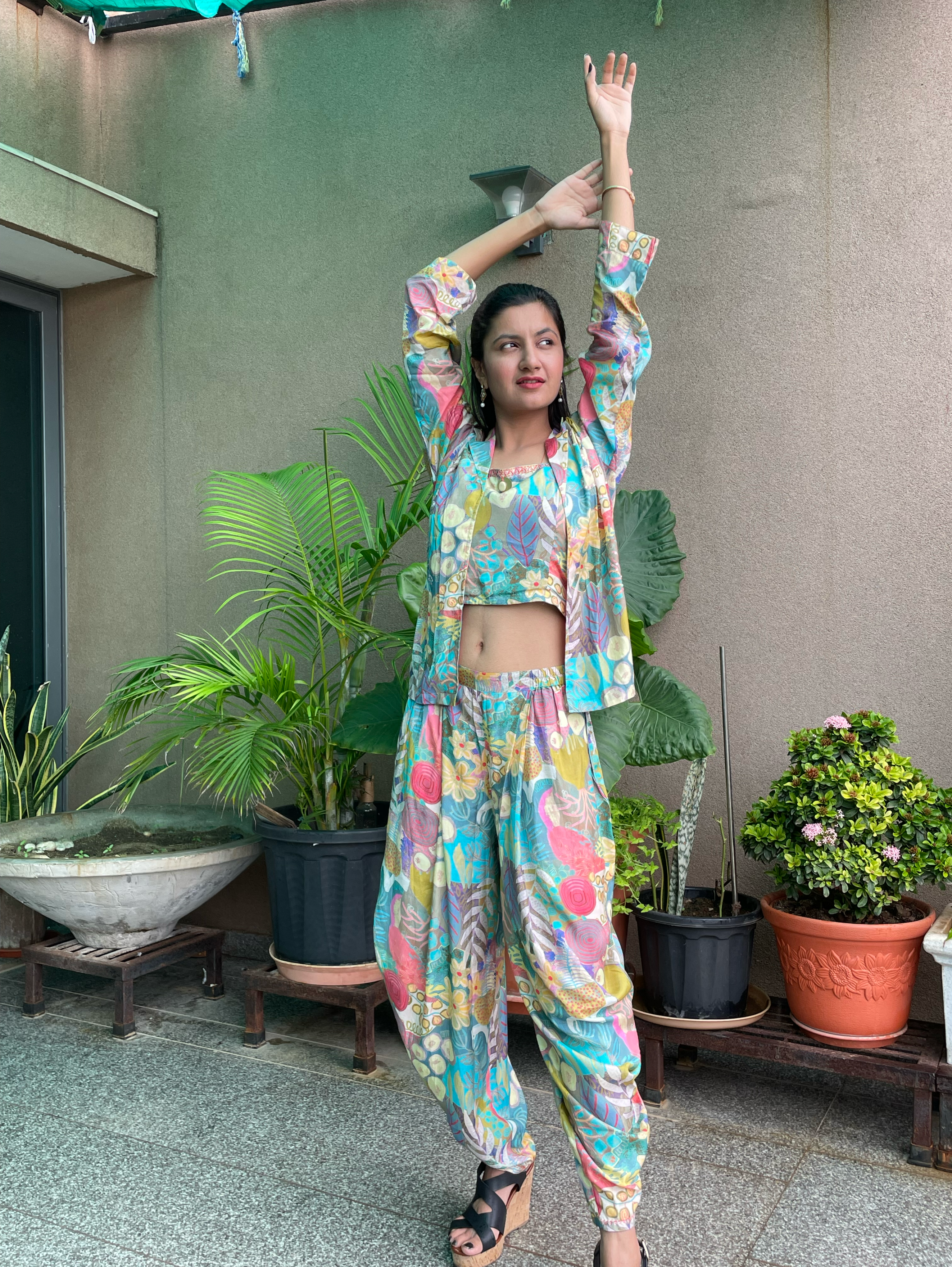 Image of Designer Muslin 3 Piece Coords