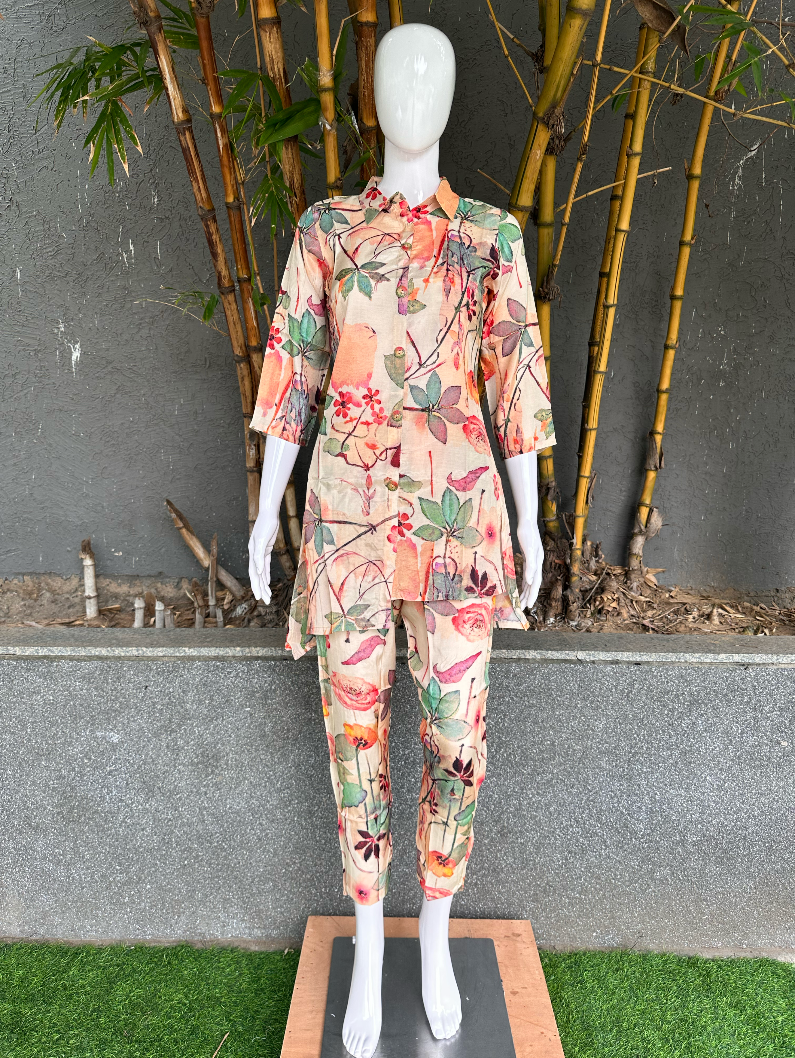 Image of Summer Print Muslin different cuts Coord
