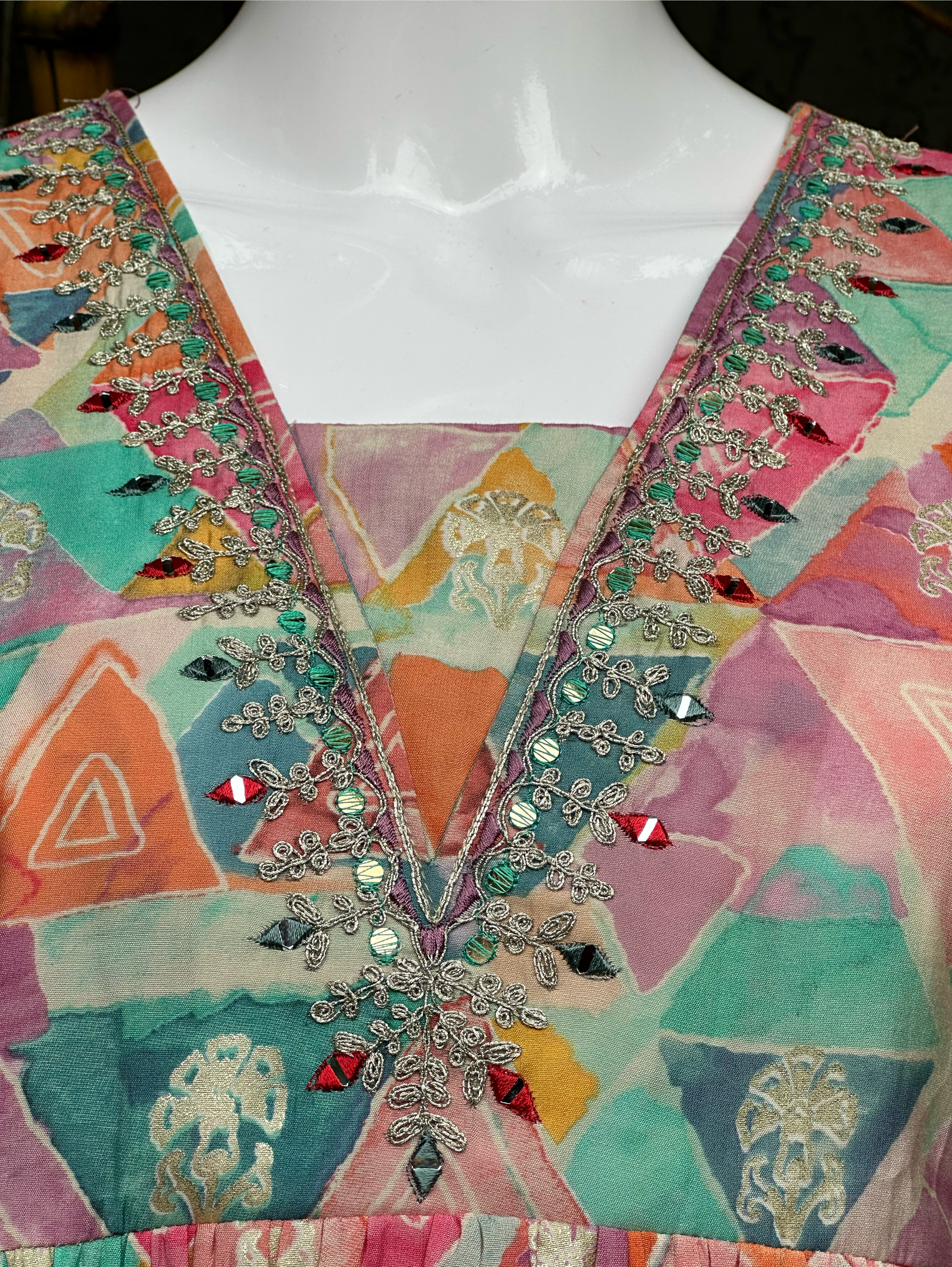 Bell Bottom Alia Cut Embroidery Coords