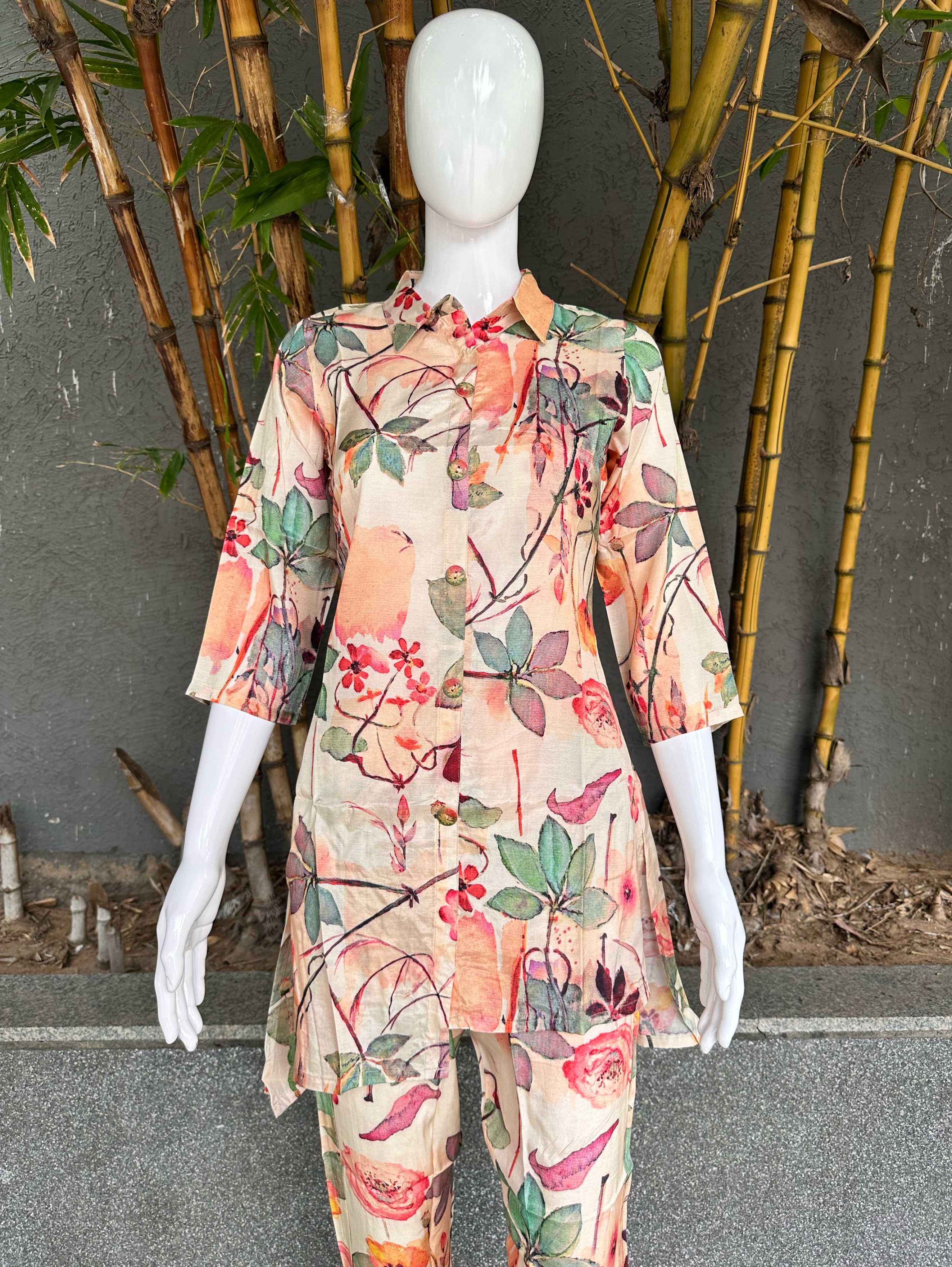 Image of Summer Print Muslin different cuts Coord