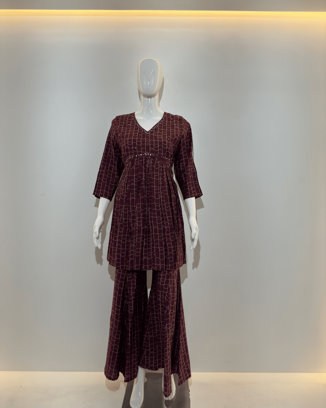 Image of Wine Alia Cut Coords - 2 Piece