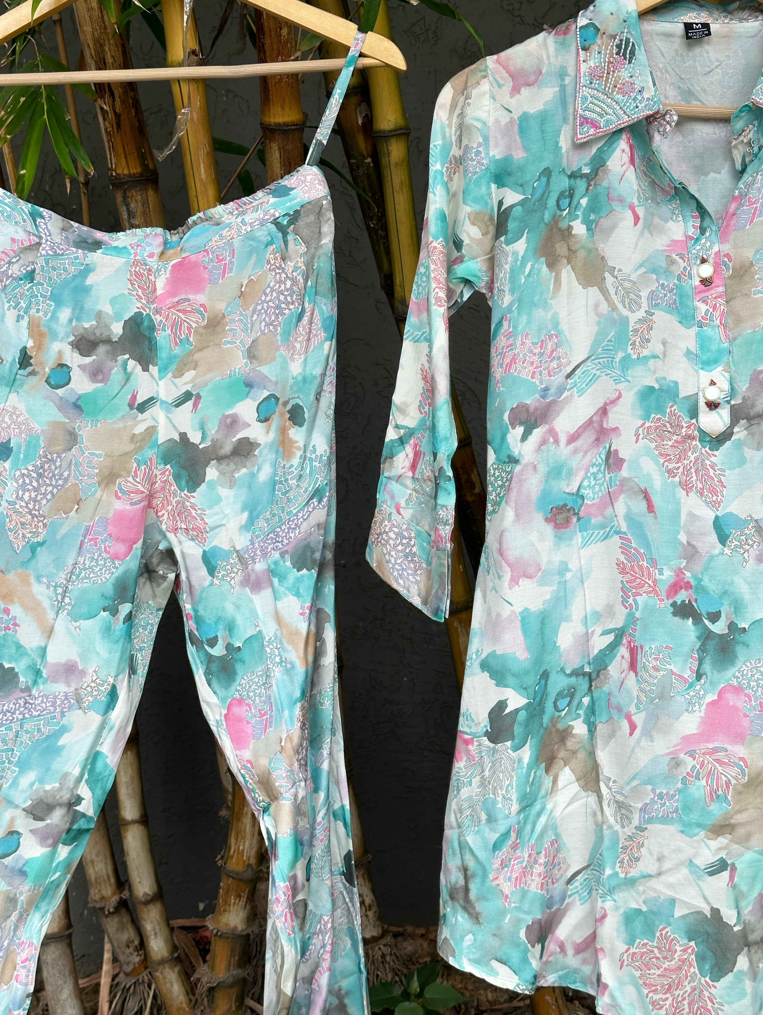 Image of Muslin Coords with Collar and Button Accessories