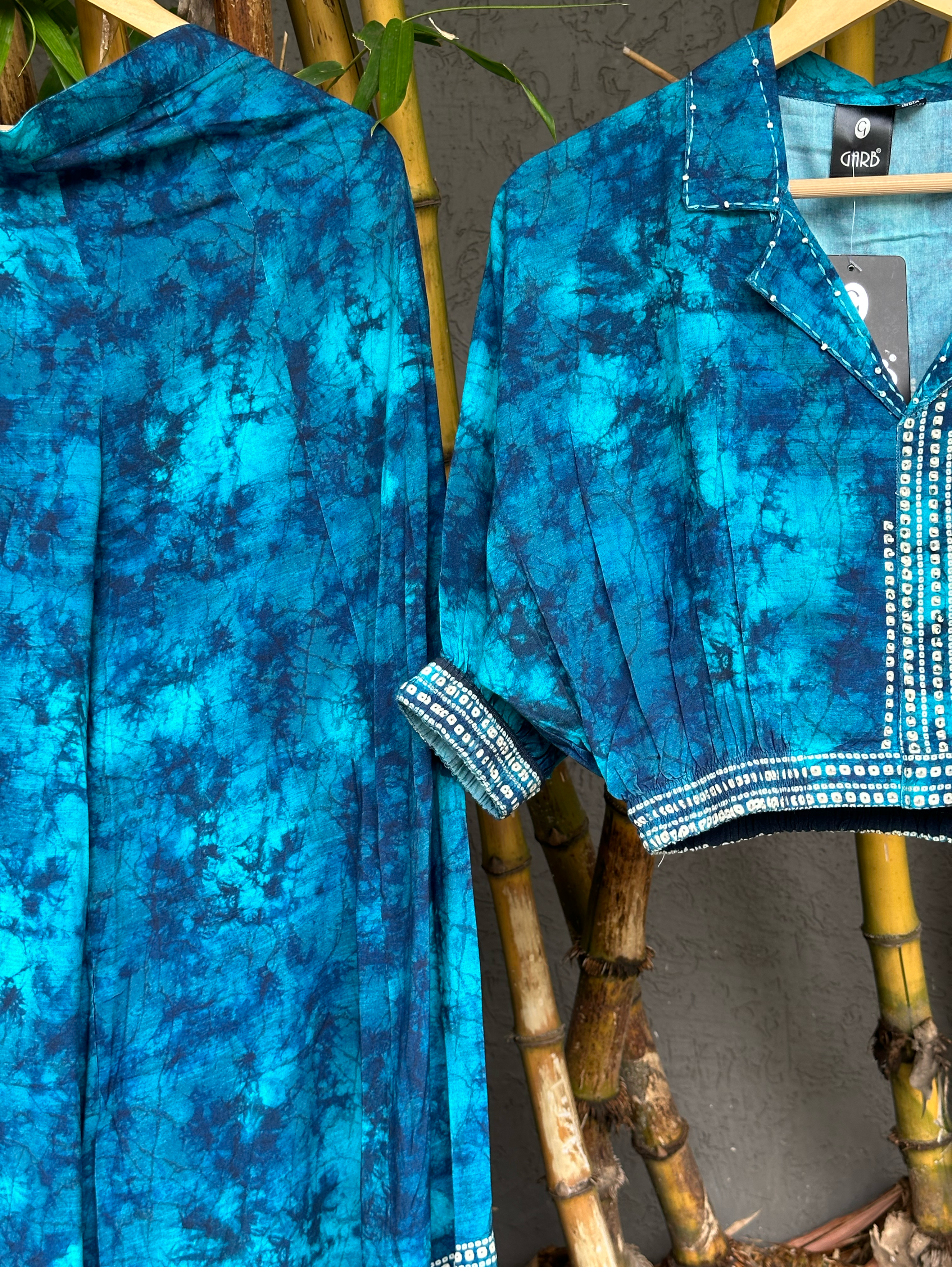 Image of Rayon Dhabu Print Coords with Palazzo Pant