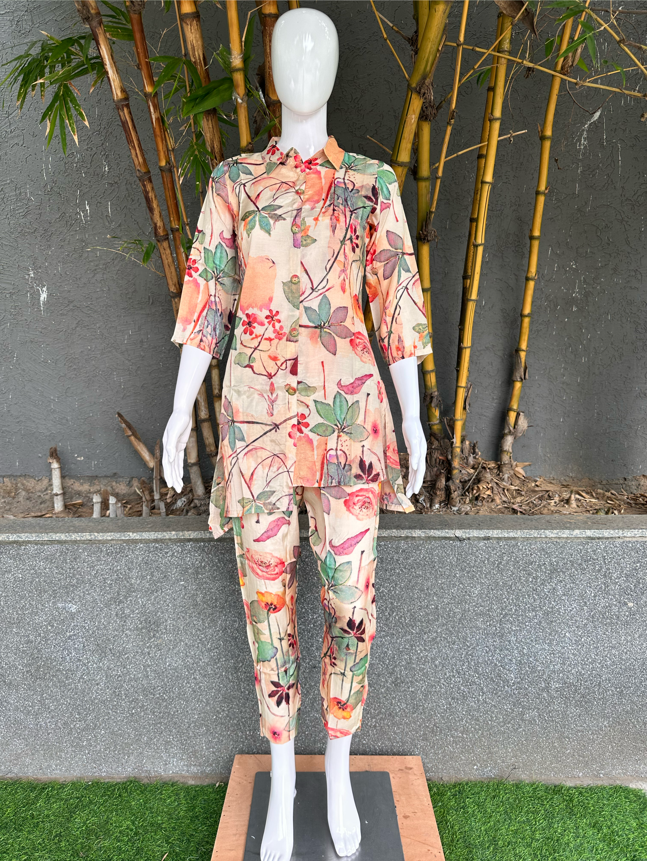 Image of Summer Print Muslin different cuts Coord