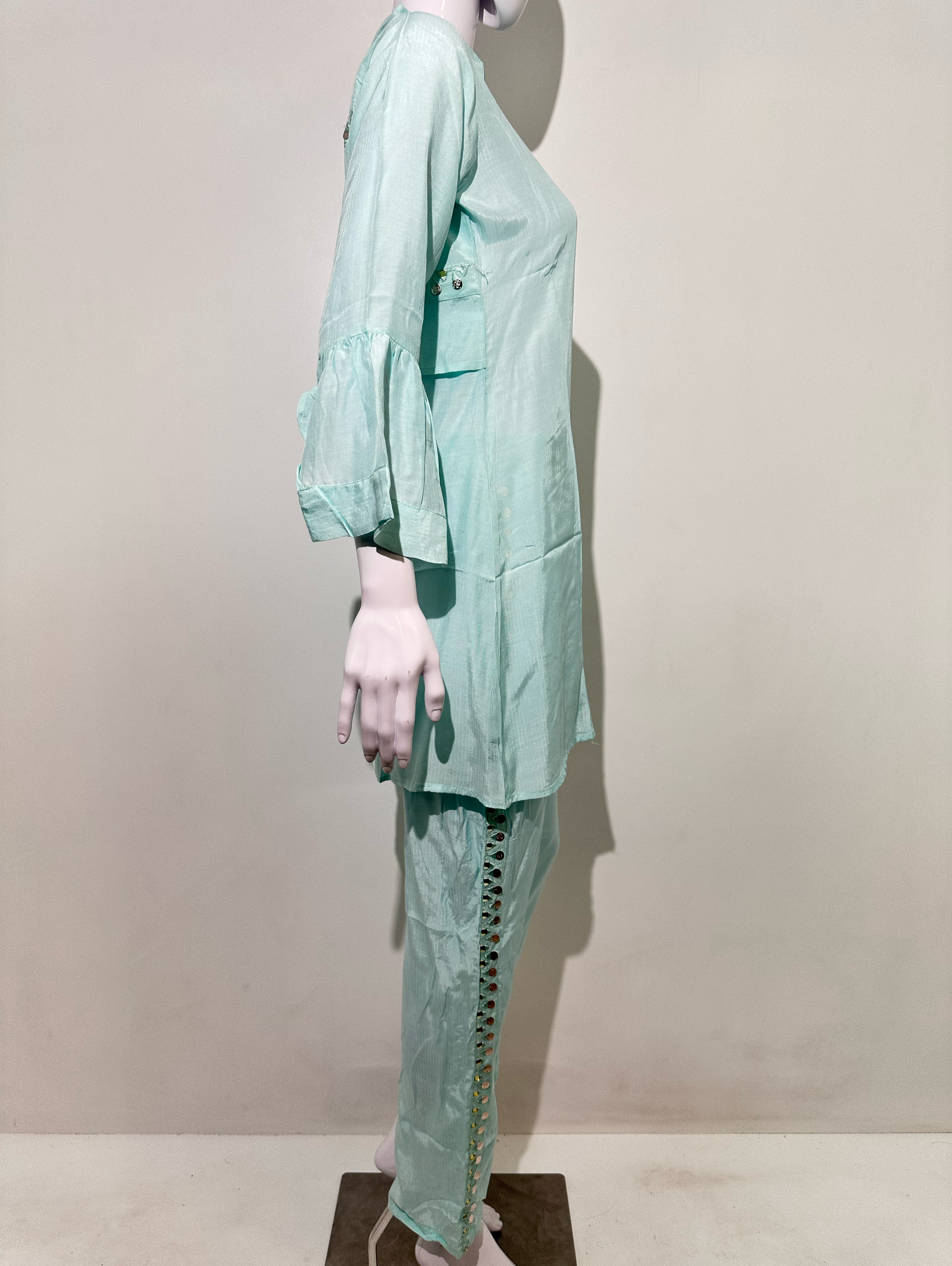 Muslin Stand Patti with Accessories work Coords