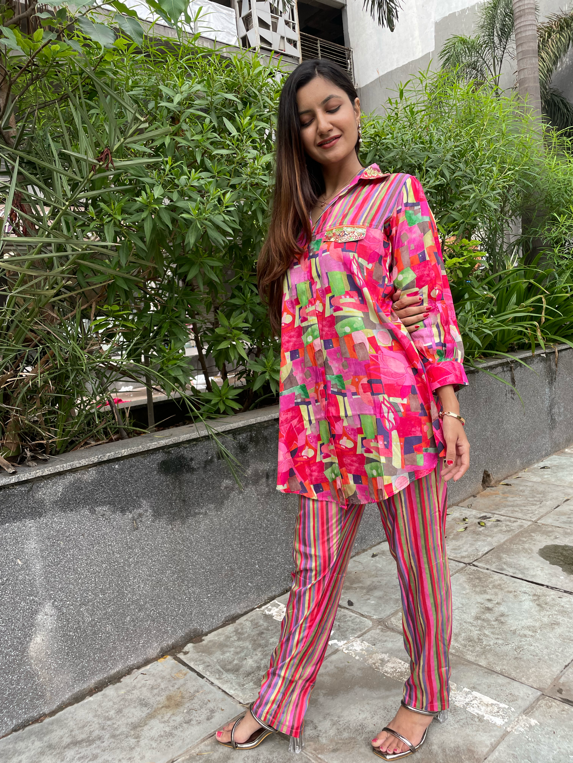 Muslin Coords with Embroidery work