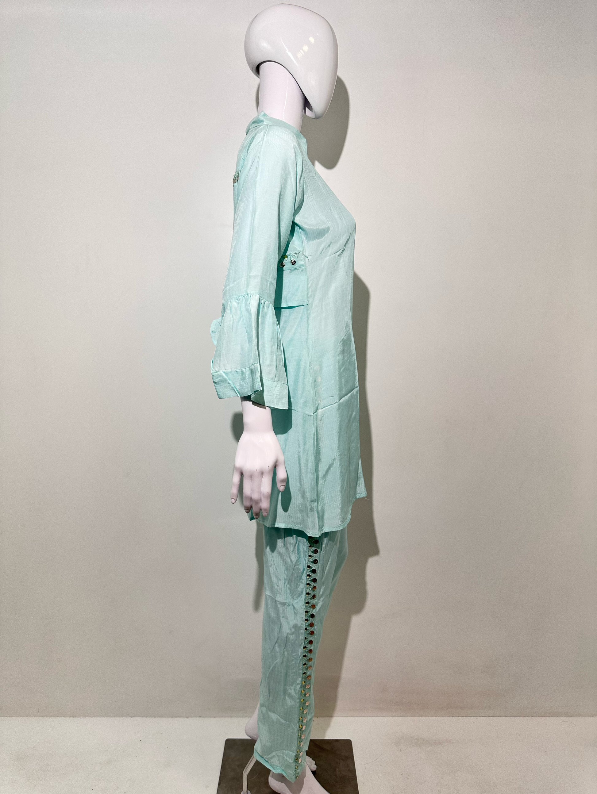 Muslin Stand Patti with Accessories work Coords