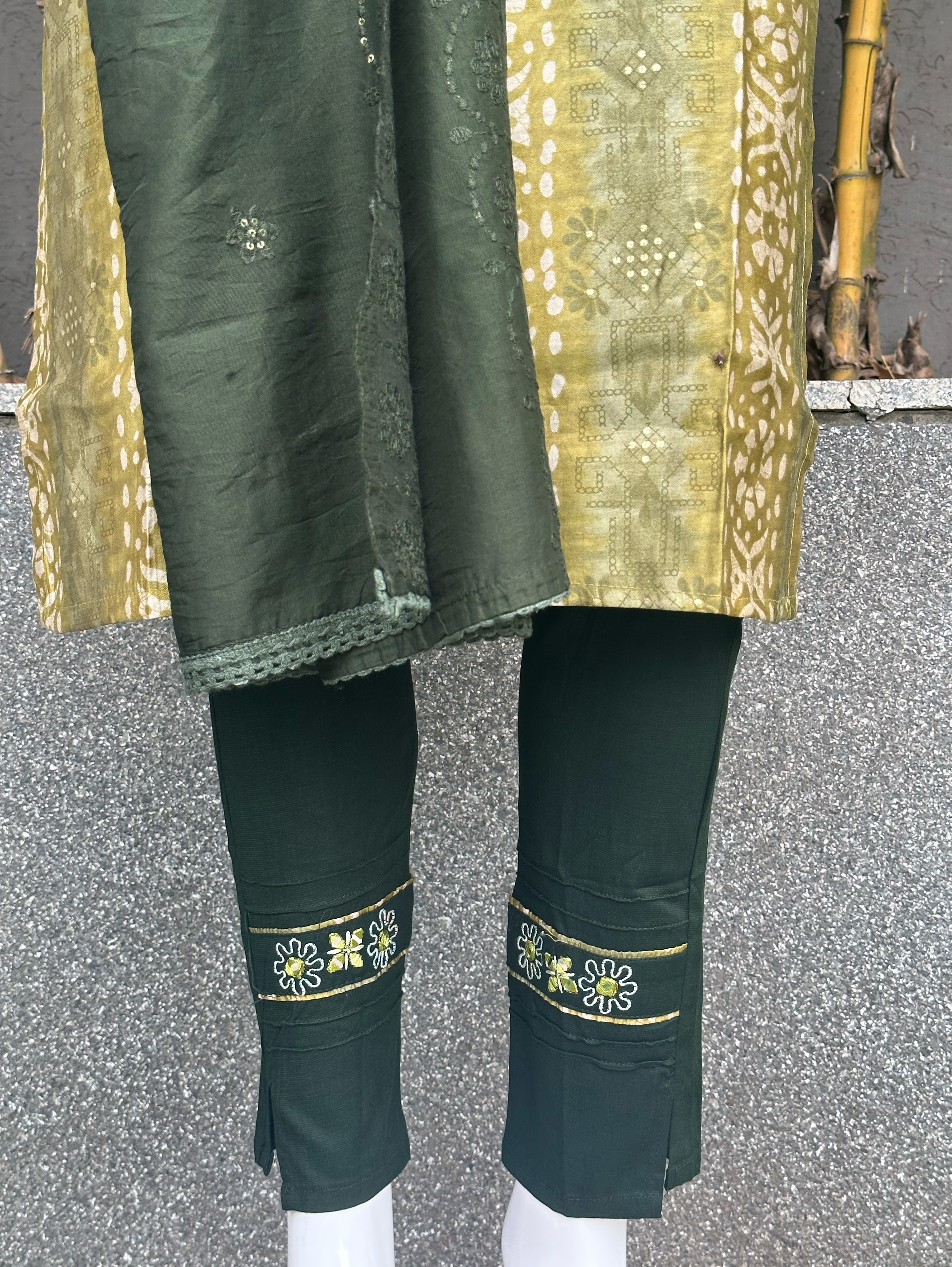 Image of Modal Print Embroidery work - 3 Piece