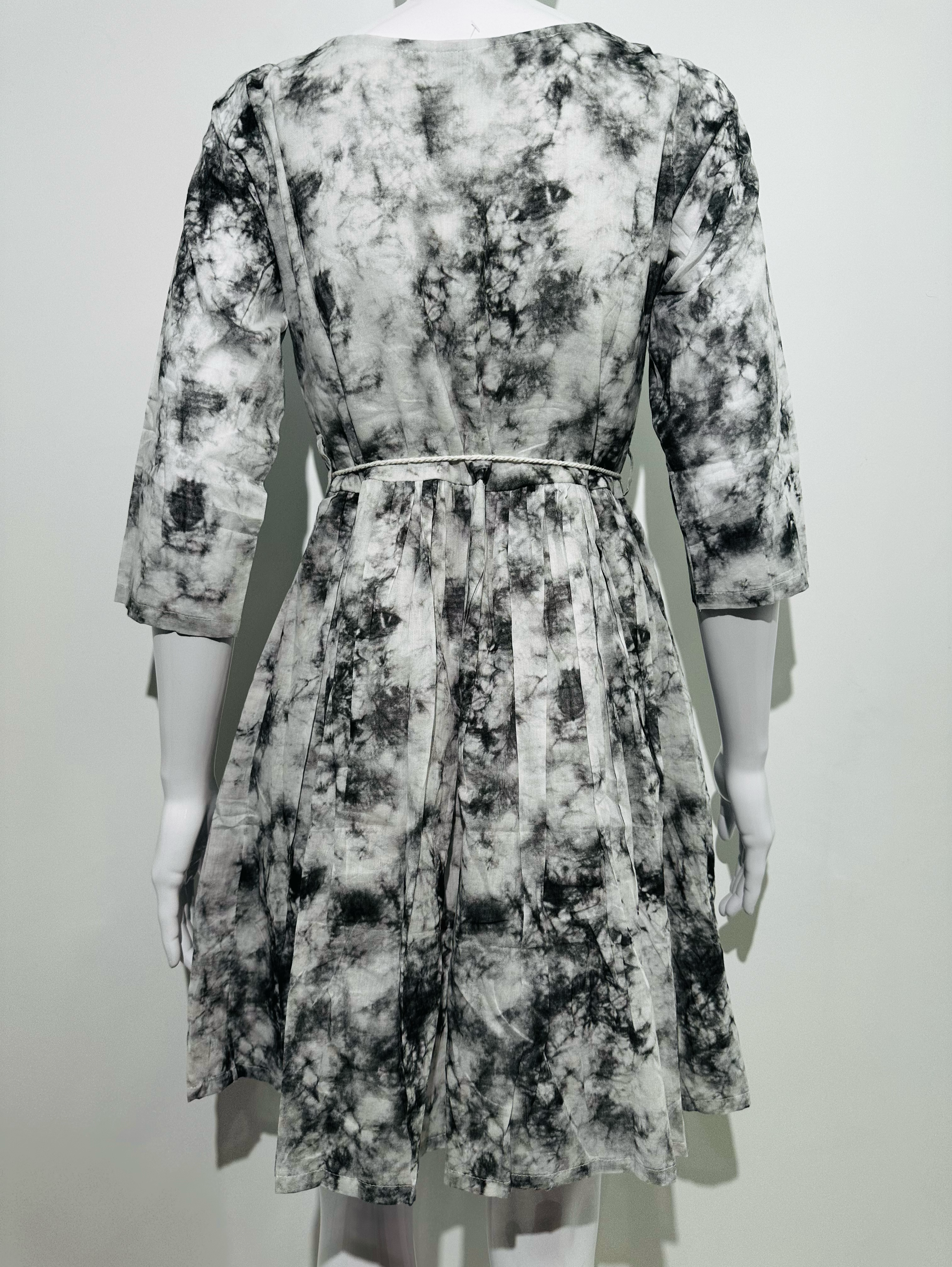 Image of Mull Cotton Tie- Dye Tunics - With Embroidery