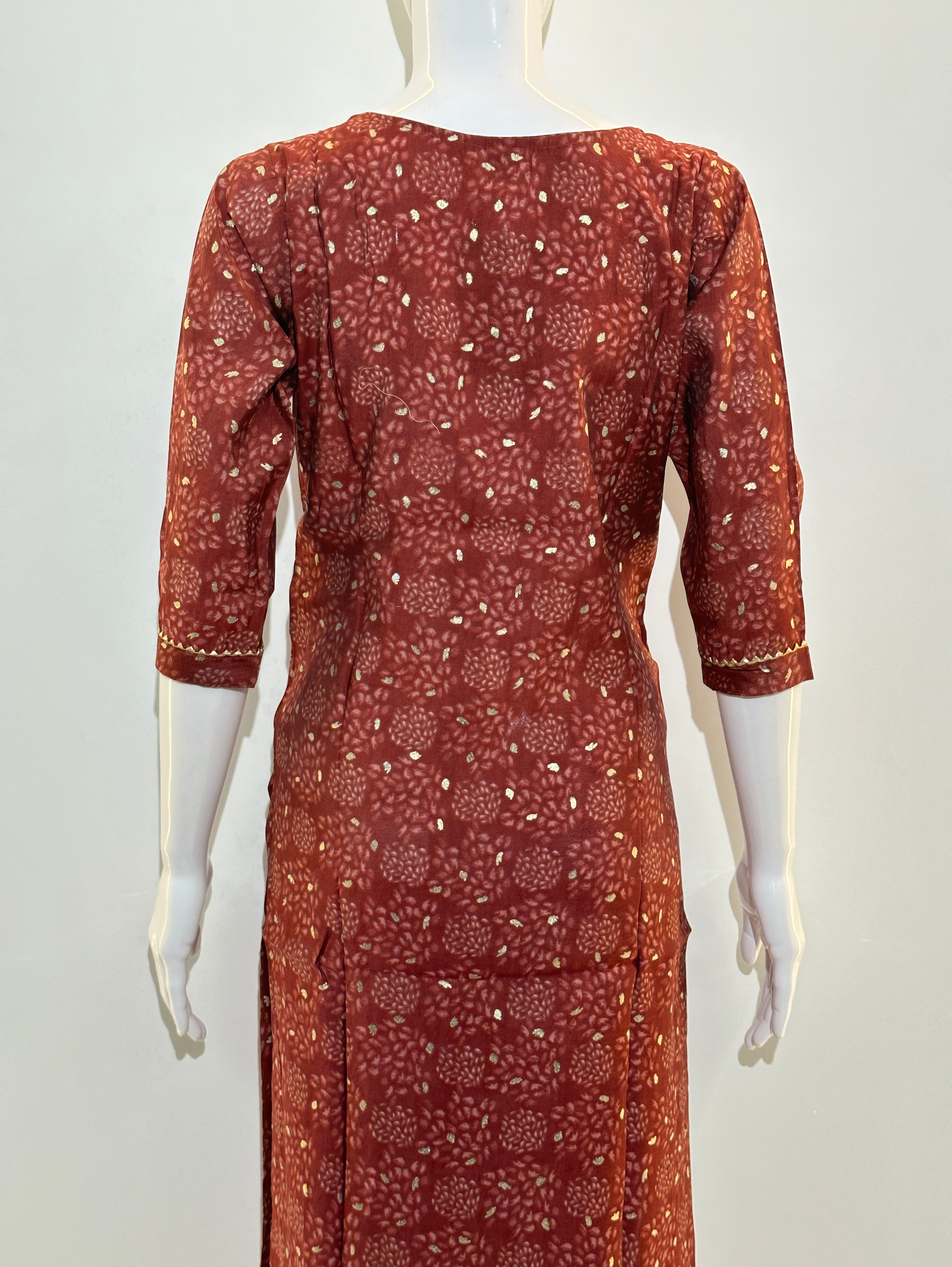 Image of Center Embroidery Muslin Kurti