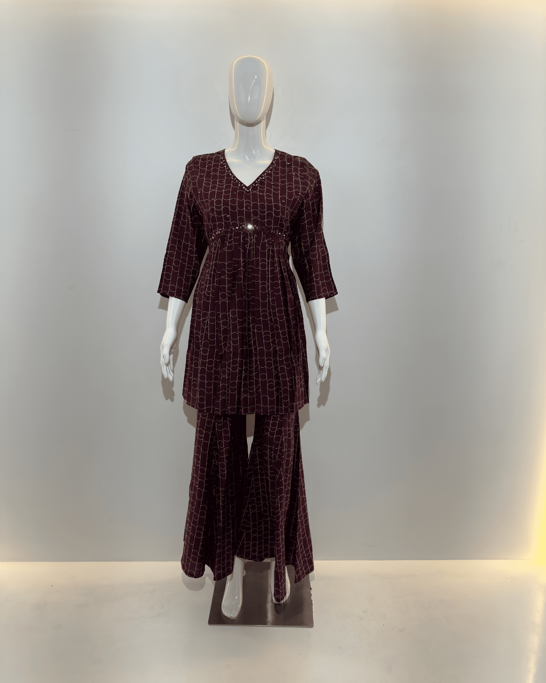 Image of Wine Alia Cut Coords - 2 Piece