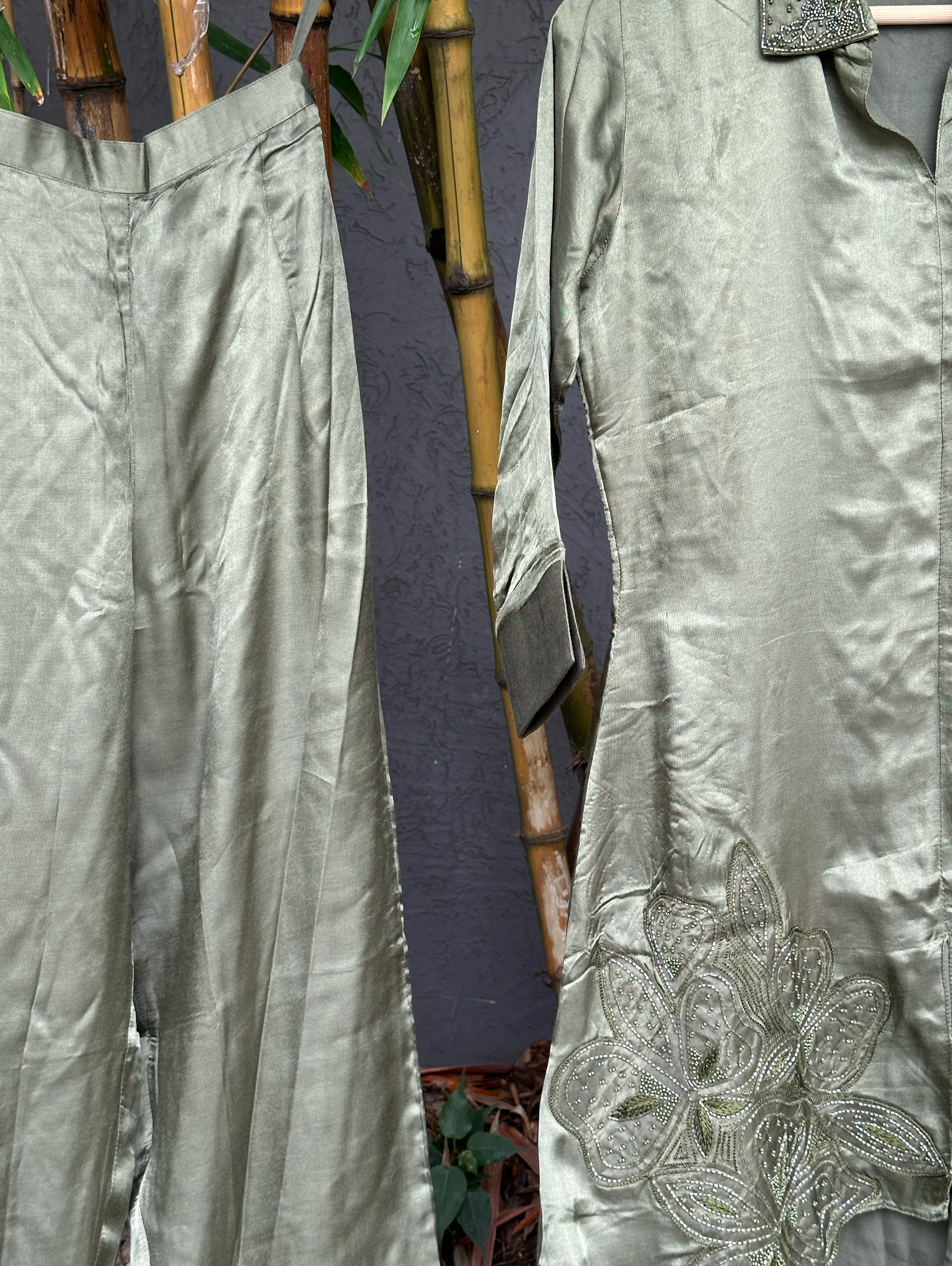 Image of Soft Silk with Complete Hand work Coords